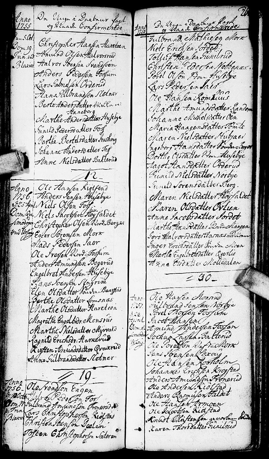 Aurskog prestekontor Kirkebøker, SAO/A-10304a/F/Fa/L0002: Parish register (official) no. I 2, 1735-1766, p. 264