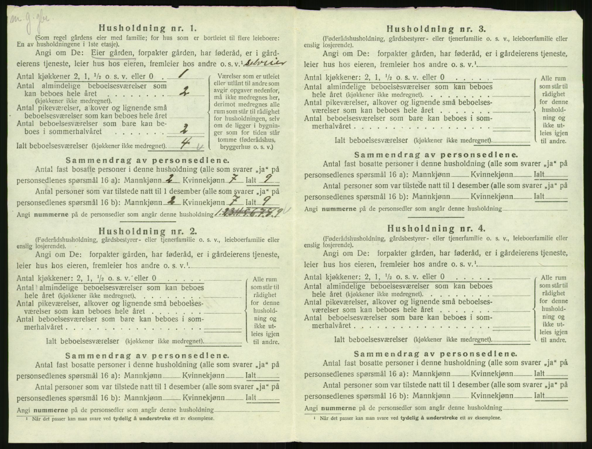 SAT, 1920 census for Hareid, 1920, p. 236