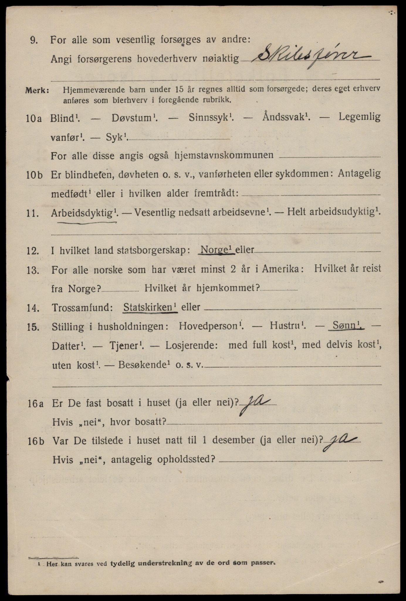 SAST, 1920 census for Haugesund, 1920, p. 14352