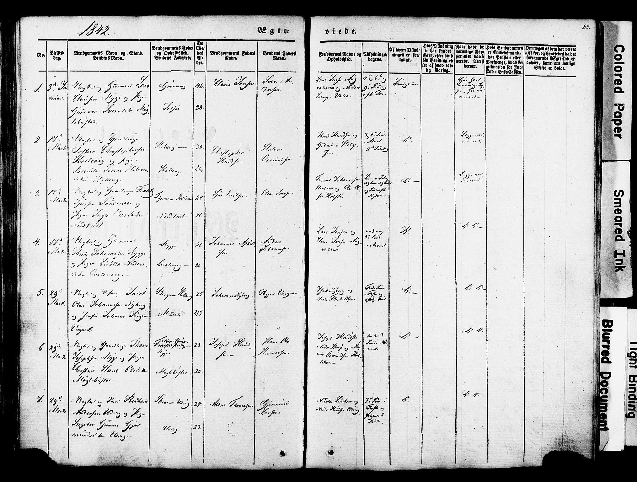 Avaldsnes sokneprestkontor, SAST/A -101851/H/Ha/Haa/L0007: Parish register (official) no. A 7, 1841-1853, p. 88