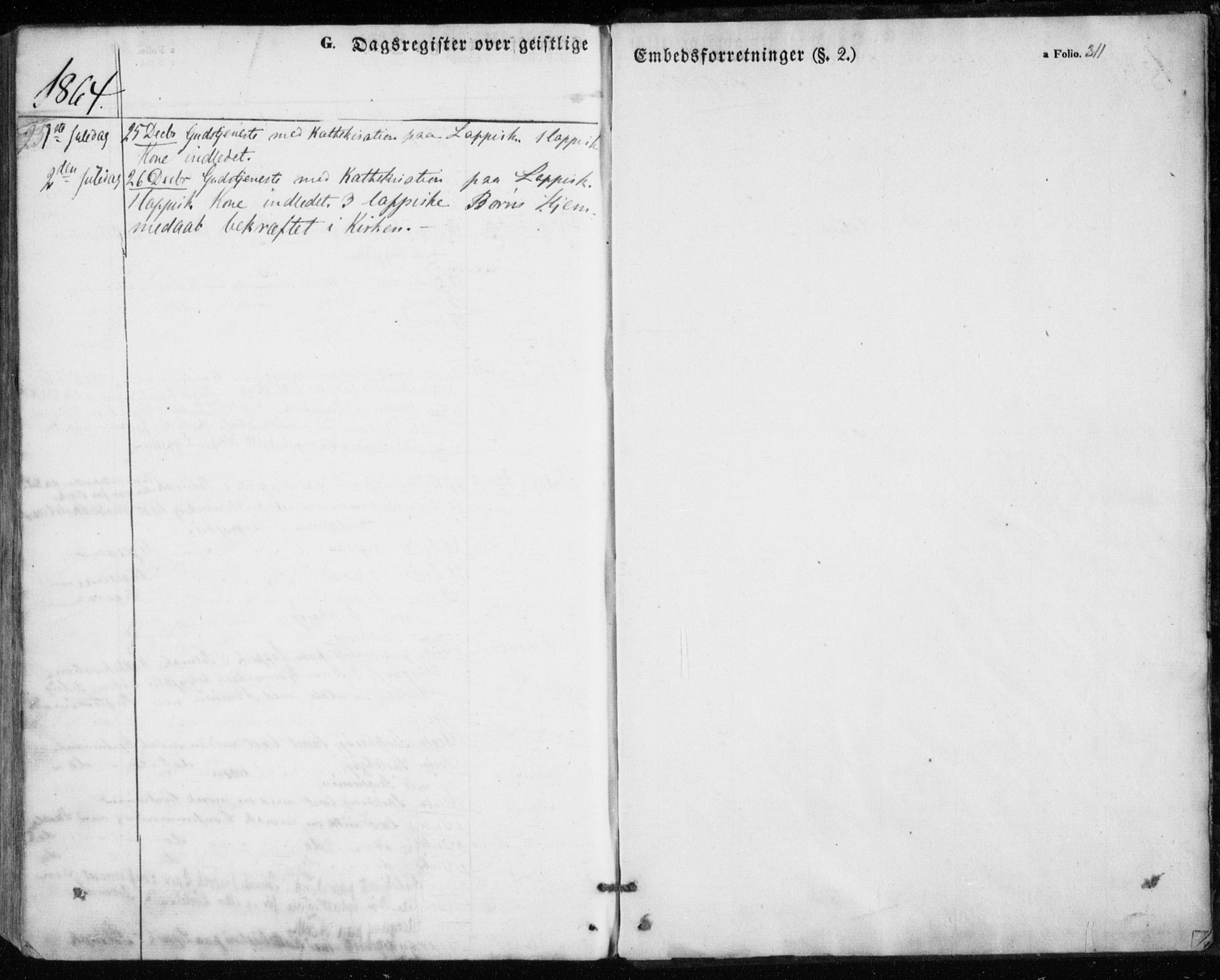 Nesseby sokneprestkontor, AV/SATØ-S-1330/H/Ha/L0002kirke: Parish register (official) no. 2, 1856-1864, p. 311