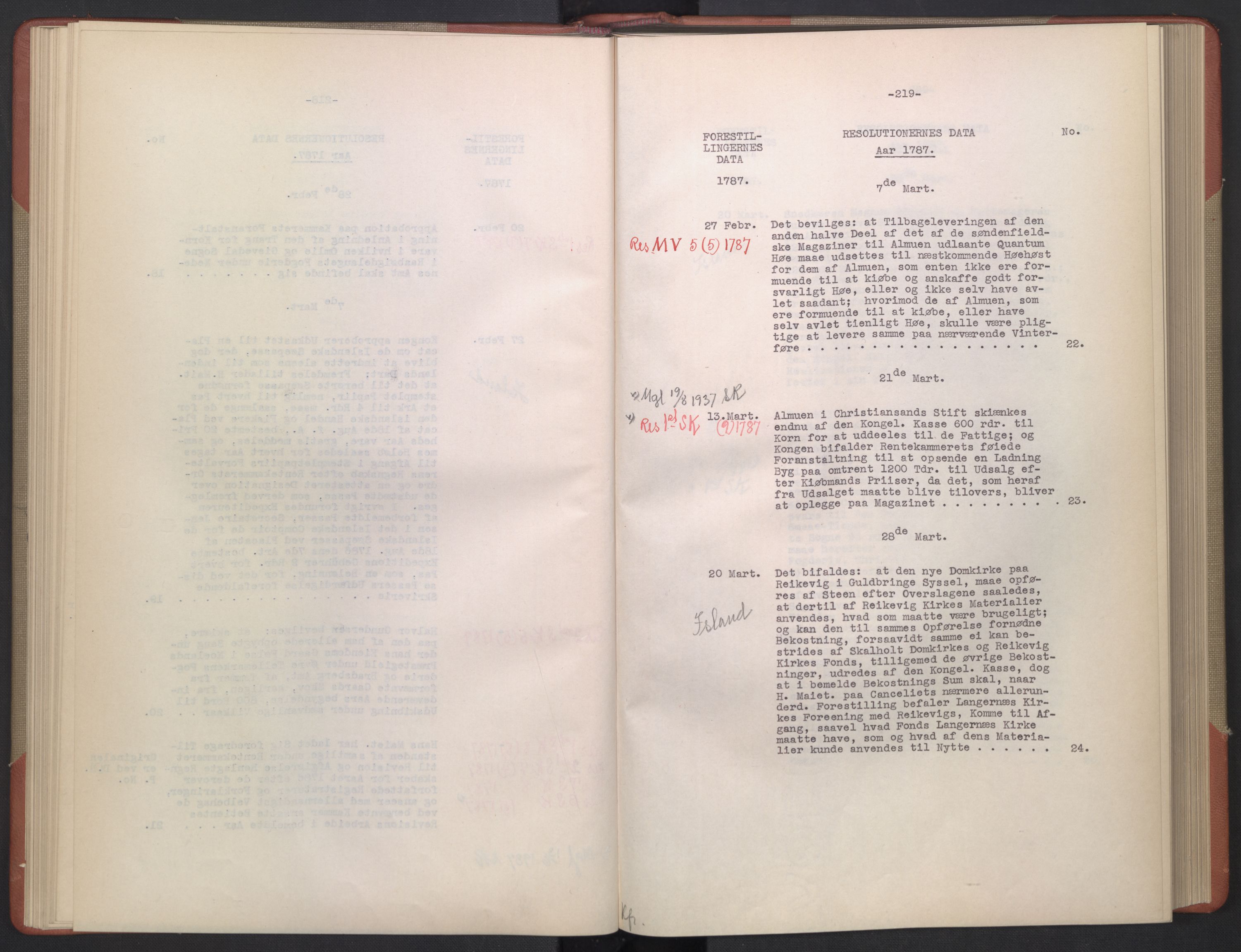 Avskriftsamlingen, AV/RA-EA-4022/F/Fb/L0127: Registratur over norske Relasjons- og  resolusjonsprotokoller, 1786-1793, p. 56