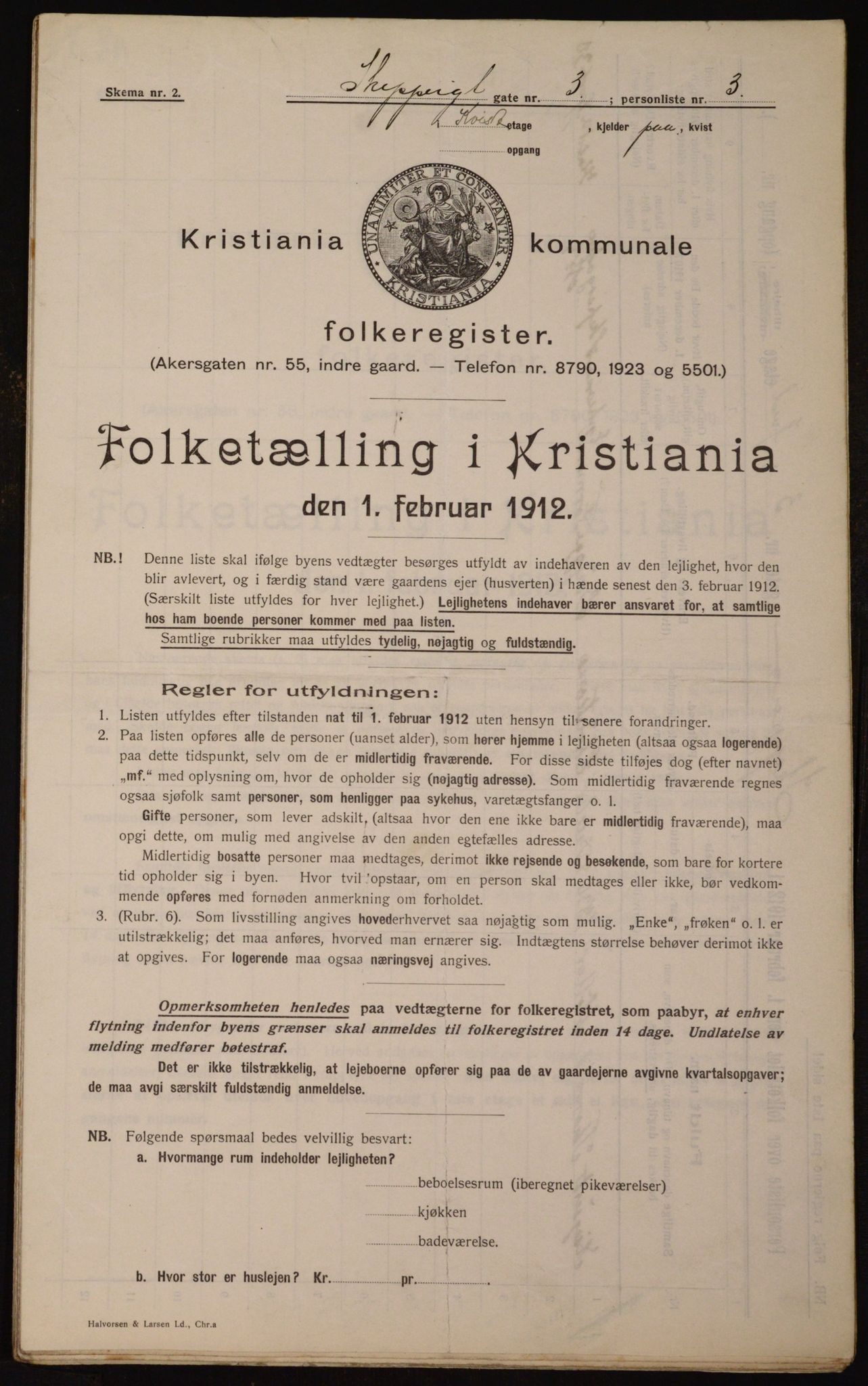 OBA, Municipal Census 1912 for Kristiania, 1912, p. 95729