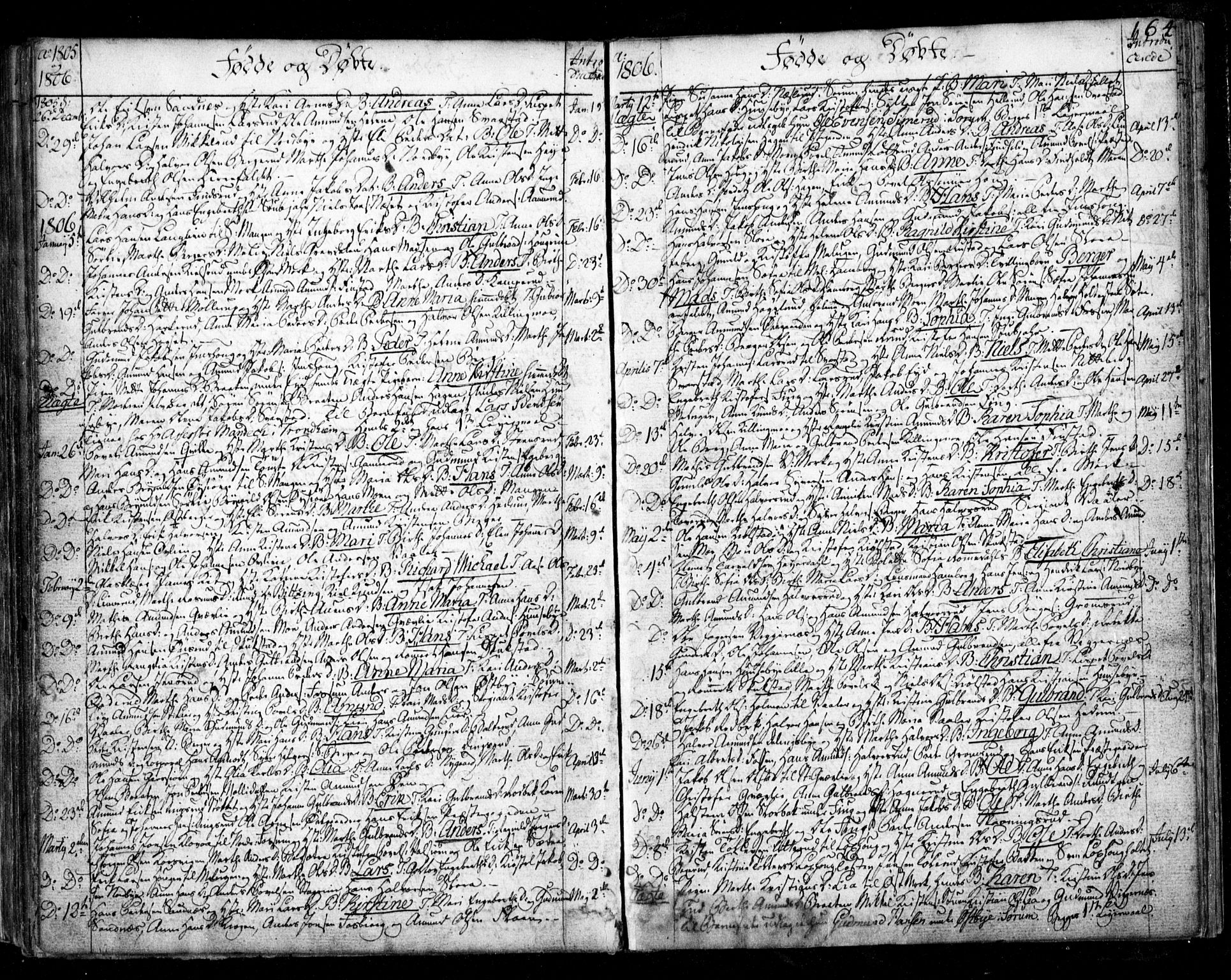 Aurskog prestekontor Kirkebøker, SAO/A-10304a/F/Fa/L0003: Parish register (official) no. I 3, 1767-1807, p. 164