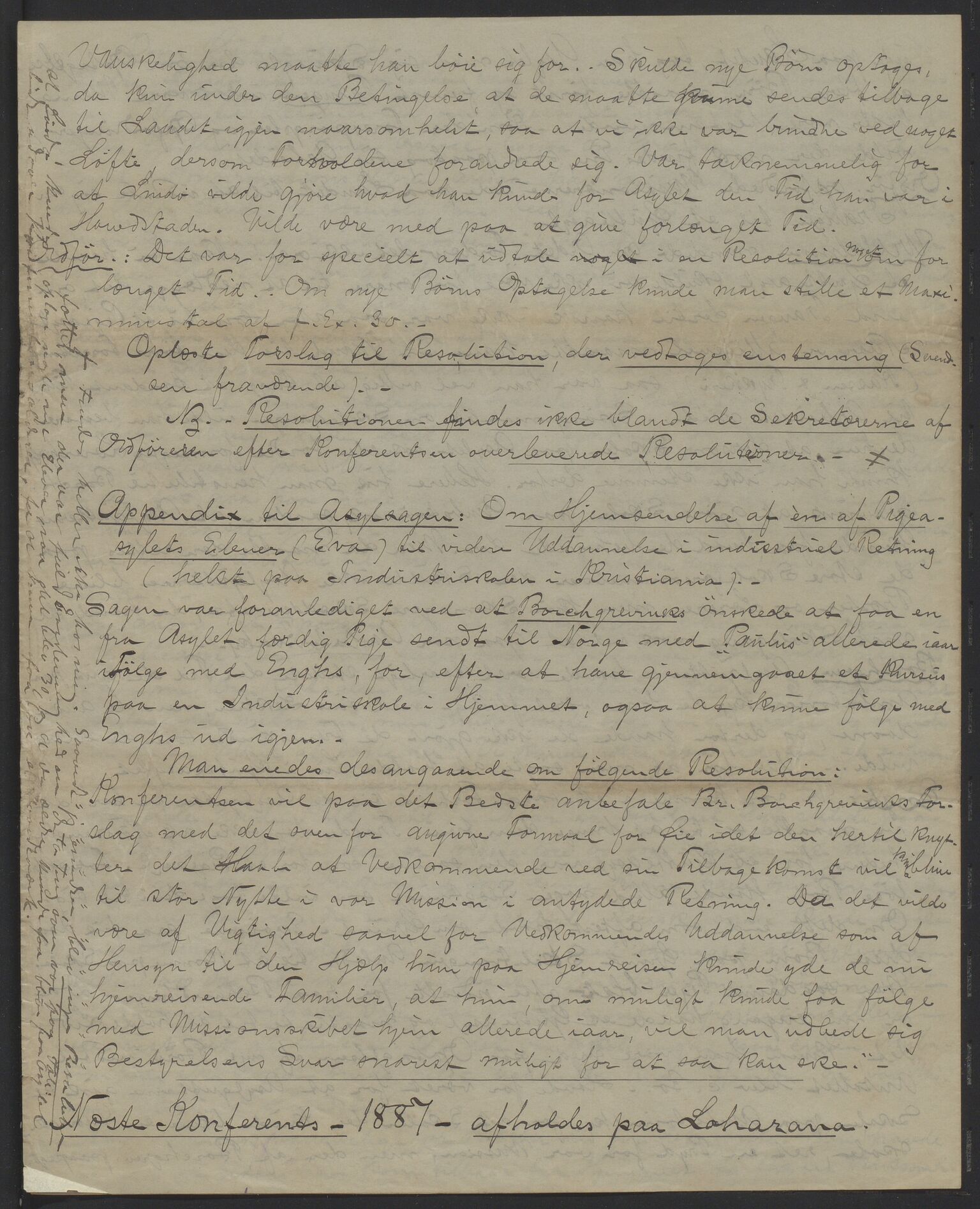 Det Norske Misjonsselskap - hovedadministrasjonen, VID/MA-A-1045/D/Da/Daa/L0036/0011: Konferansereferat og årsberetninger / Konferansereferat fra Madagaskar Innland., 1886