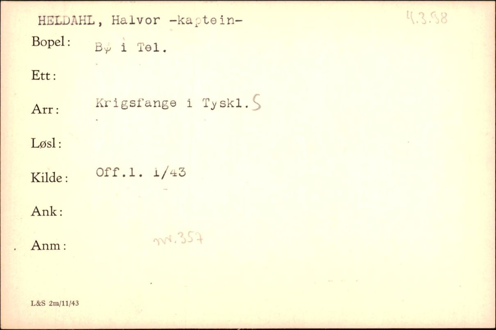 Forsvaret, Forsvarets krigshistoriske avdeling, AV/RA-RAFA-2017/Y/Yf/L0200: II-C-11-2102  -  Norske krigsfanger i Tyskland, 1940-1945, p. 413