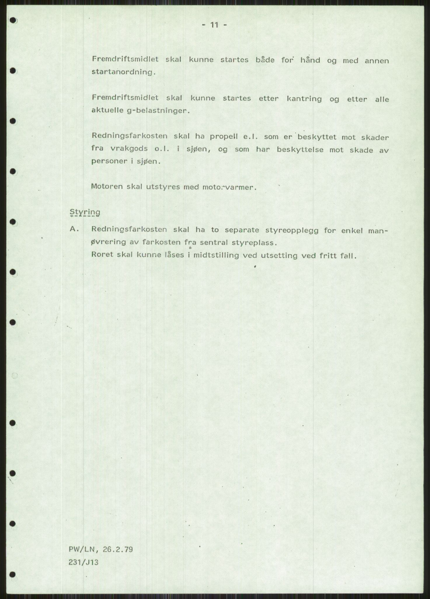 Justisdepartementet, Granskningskommisjonen ved Alexander Kielland-ulykken 27.3.1980, AV/RA-S-1165/D/L0015: L Health and Safety Executive (Doku.liste + L1 av 1)/M Lloyds Register (Doku.liste + M1-M5 av 10)/ N Redningsutstyr (Doku.liste + N1-N43 av 43) , 1980-1981, p. 759