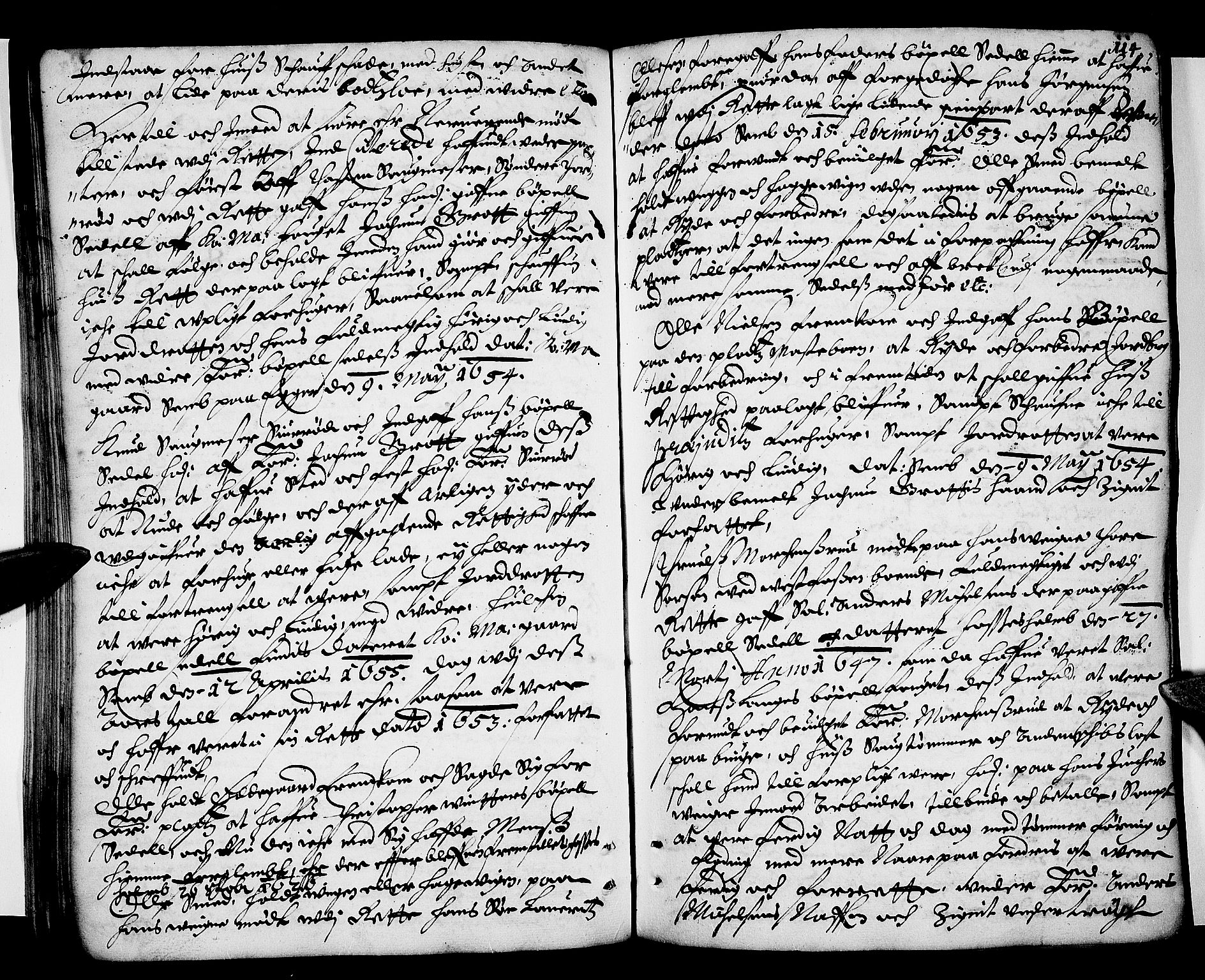Eiker, Modum og Sigdal sorenskriveri, AV/SAKO-A-123/F/Fa/Faa/L0002: Tingbok, 1653-1657, p. 114