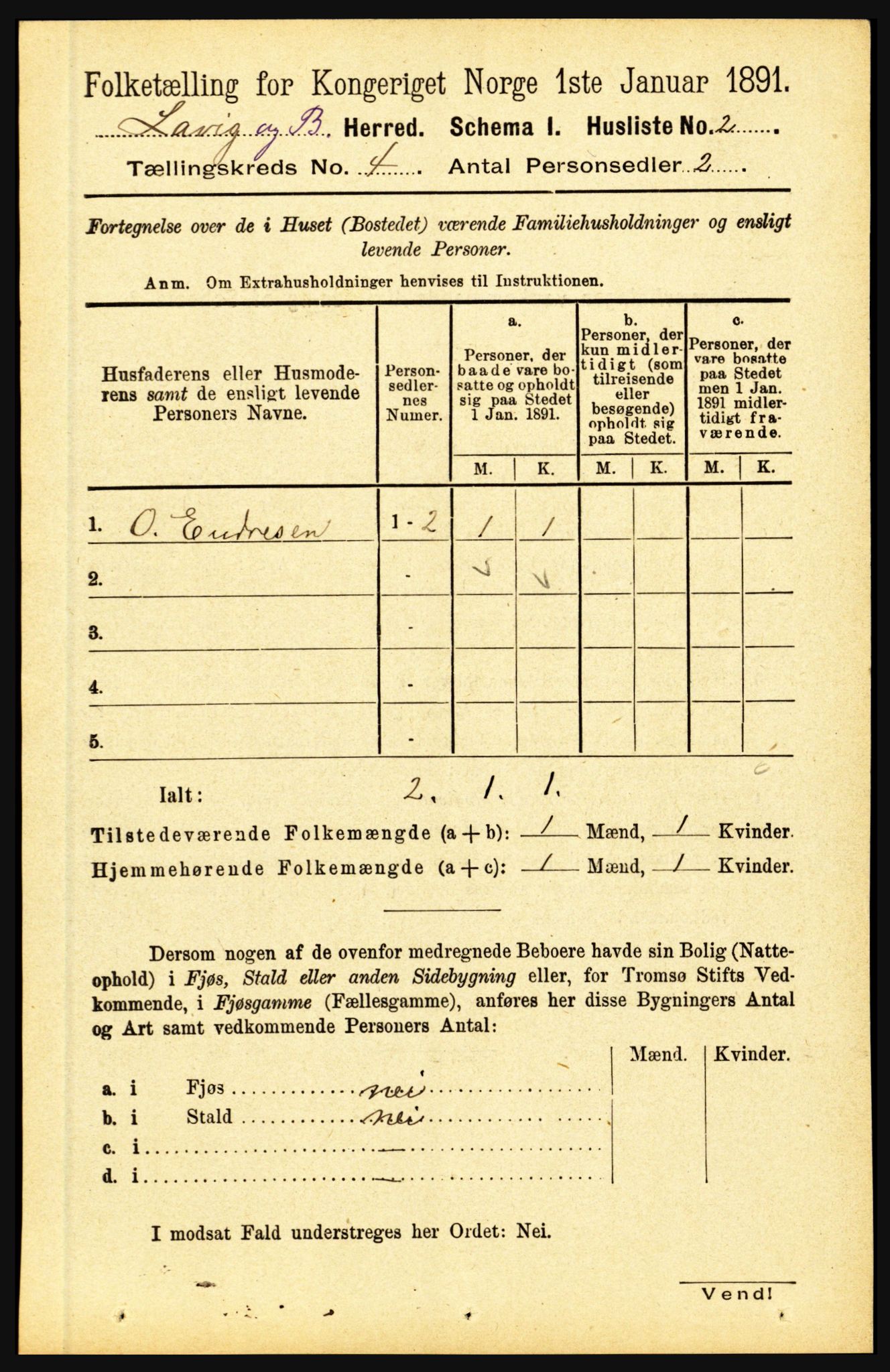 RA, 1891 census for 1415 Lavik og Brekke, 1891, p. 756