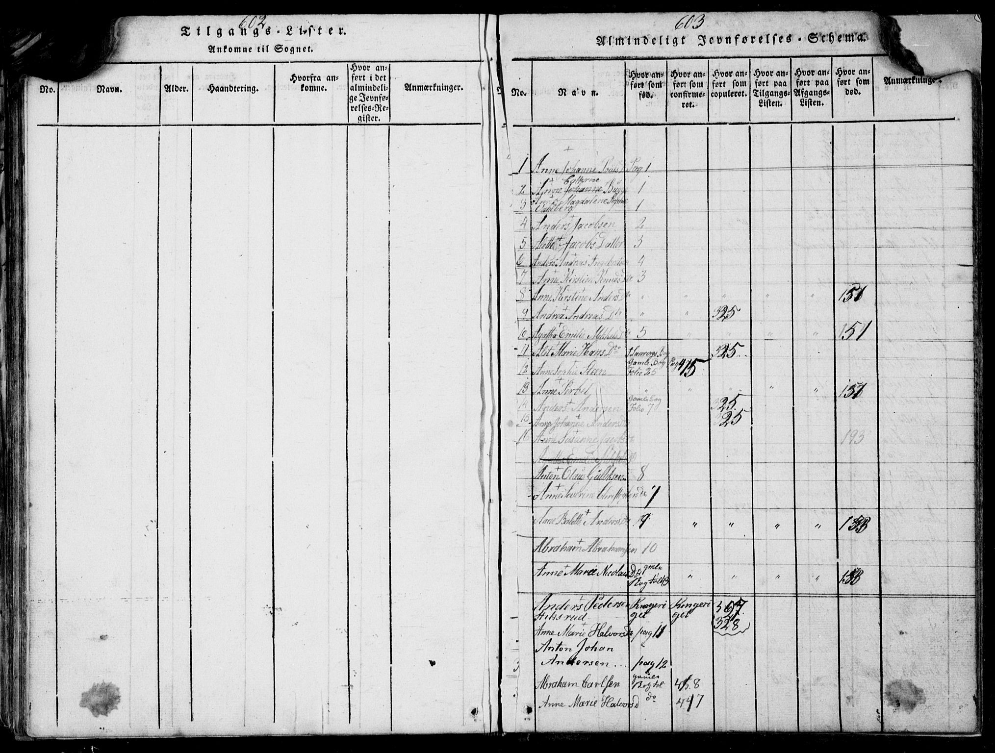 Larvik kirkebøker, SAKO/A-352/F/Fb/L0002: Parish register (official) no. II 2, 1818-1842, p. 602-603