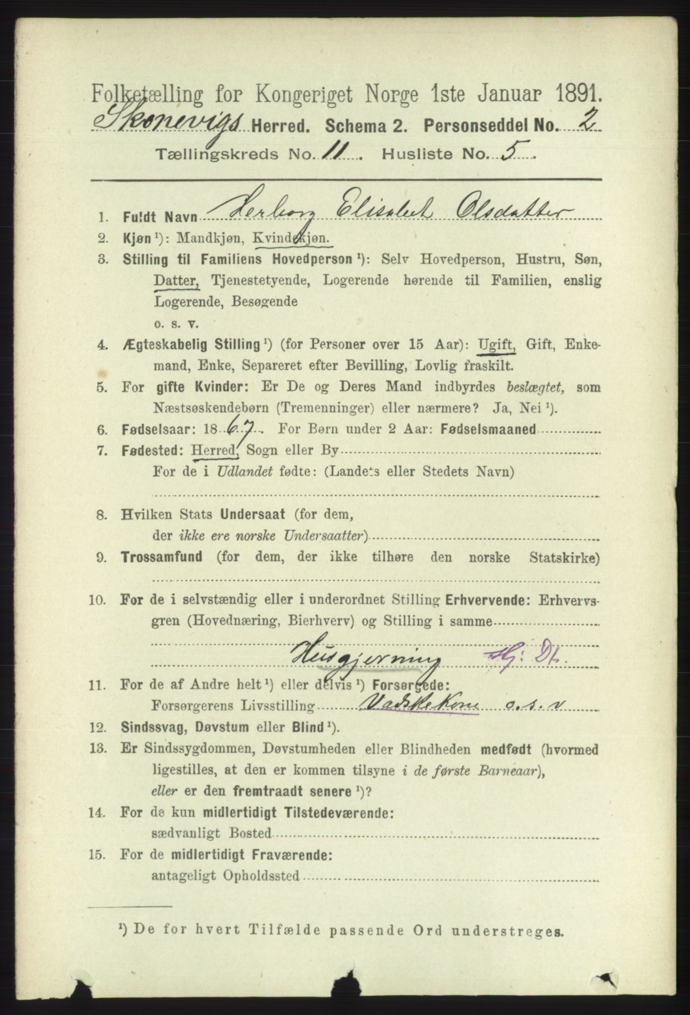 RA, 1891 census for 1212 Skånevik, 1891, p. 3356