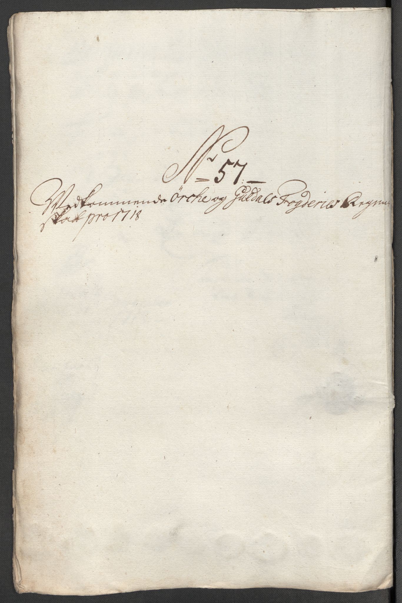 Rentekammeret inntil 1814, Reviderte regnskaper, Fogderegnskap, AV/RA-EA-4092/R60/L3972: Fogderegnskap Orkdal og Gauldal, 1718, p. 113