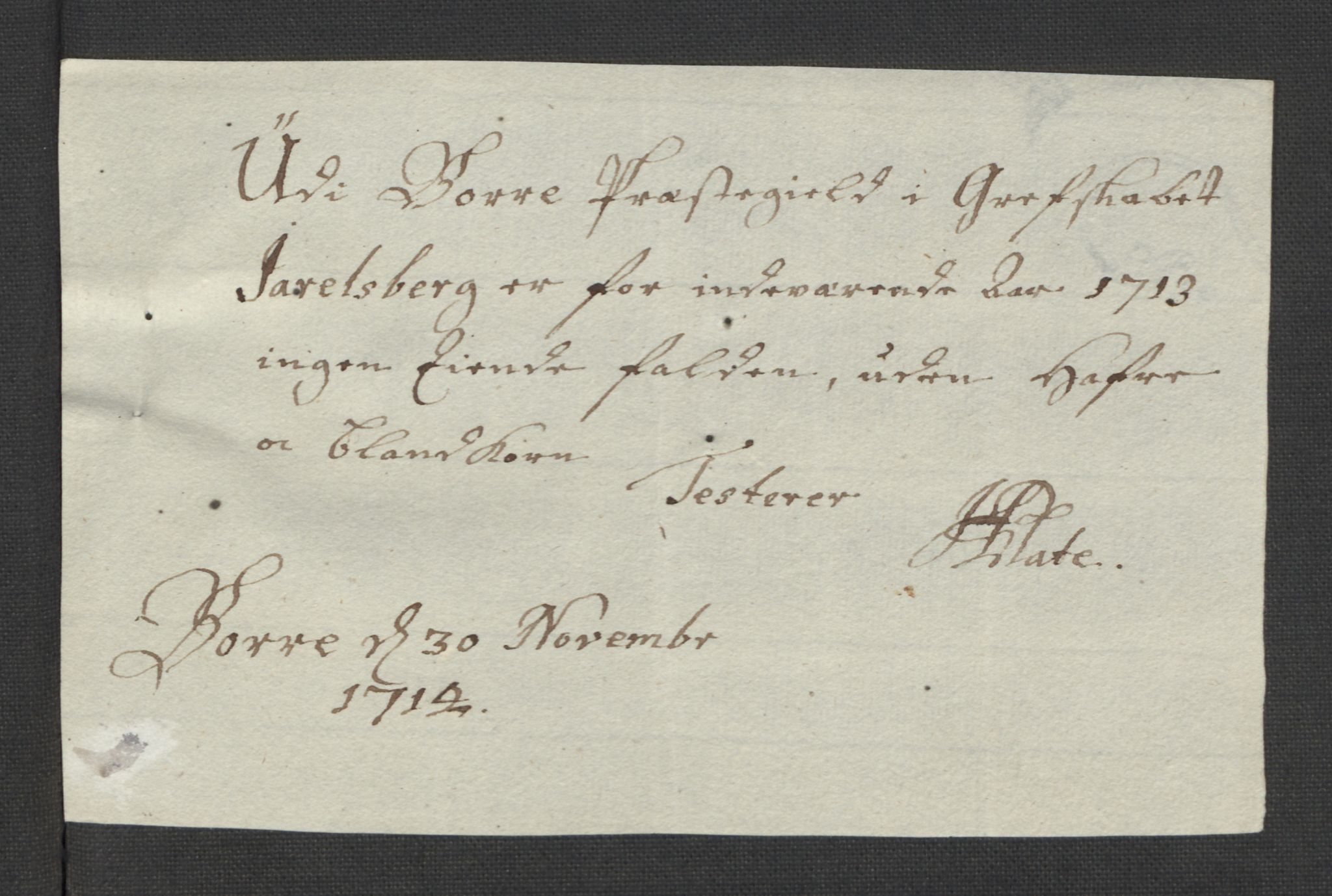 Rentekammeret inntil 1814, Reviderte regnskaper, Fogderegnskap, RA/EA-4092/R32/L1878: Fogderegnskap Jarlsberg grevskap, 1713, p. 128
