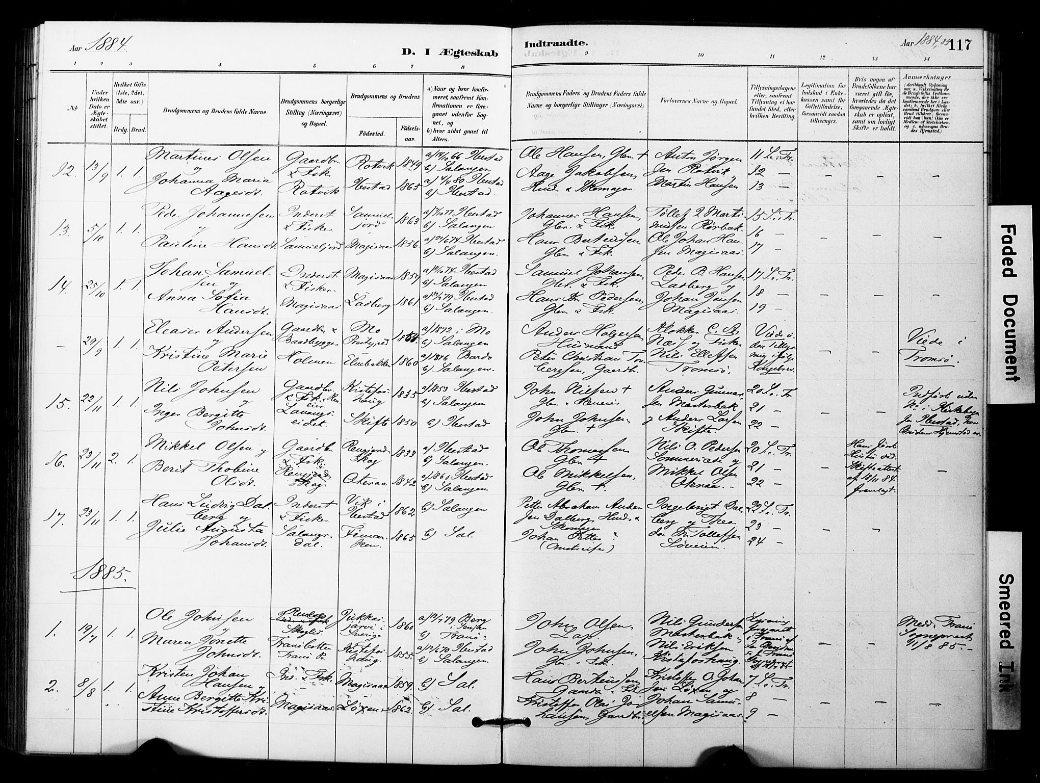 Ibestad sokneprestembete, SATØ/S-0077/H/Ha/Haa/L0014kirke: Parish register (official) no. 14, 1880-1887, p. 117