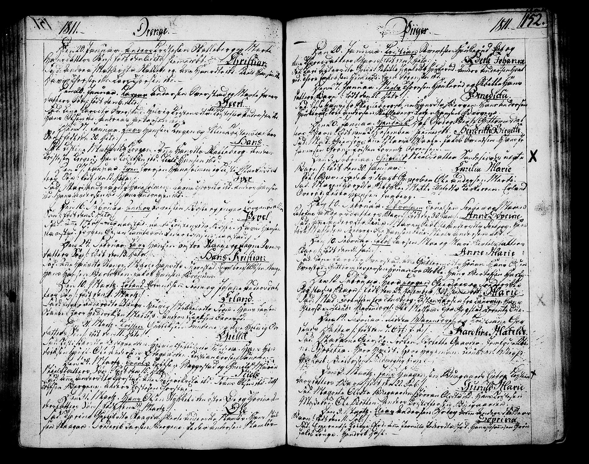 Sandar kirkebøker, SAKO/A-243/F/Fa/L0003: Parish register (official) no. 3, 1789-1814, p. 152