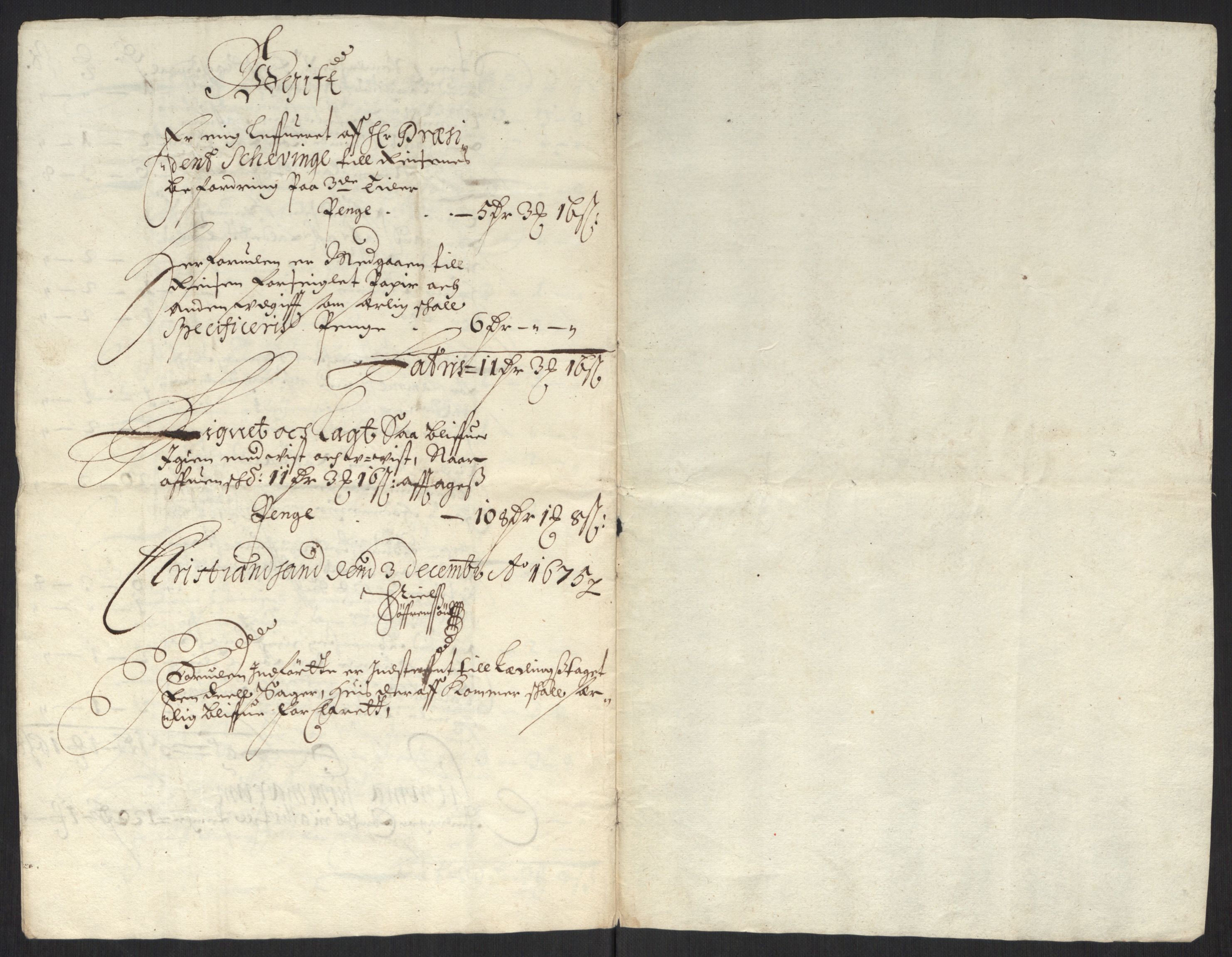 Rentekammeret inntil 1814, Reviderte regnskaper, Byregnskaper, AV/RA-EA-4066/R/Rm/L0284: [M17] Sikt og sakefall, 1658-1680, p. 267