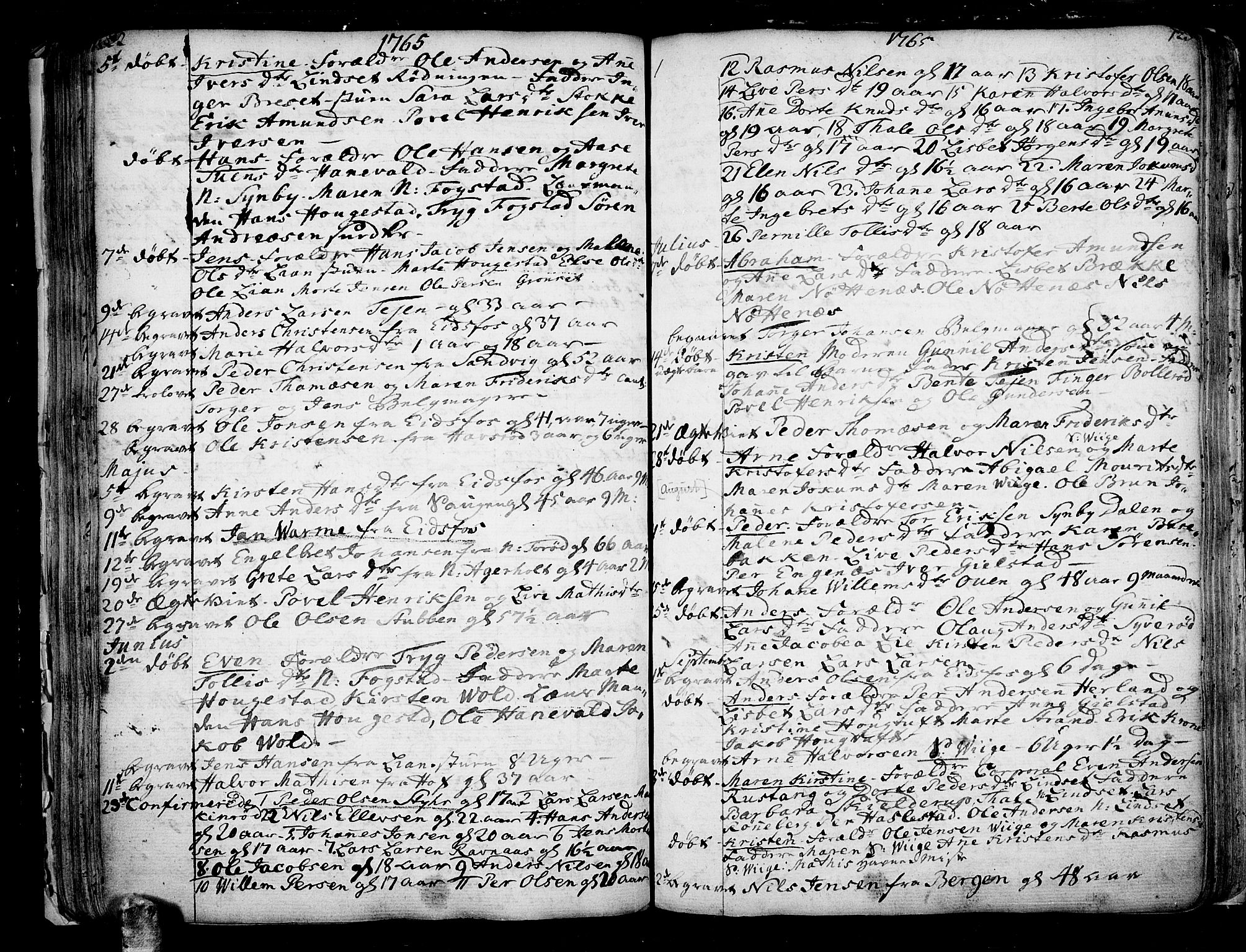 Hof kirkebøker, AV/SAKO-A-64/F/Fa/L0002: Parish register (official) no. I 2, 1746-1781, p. 122-123