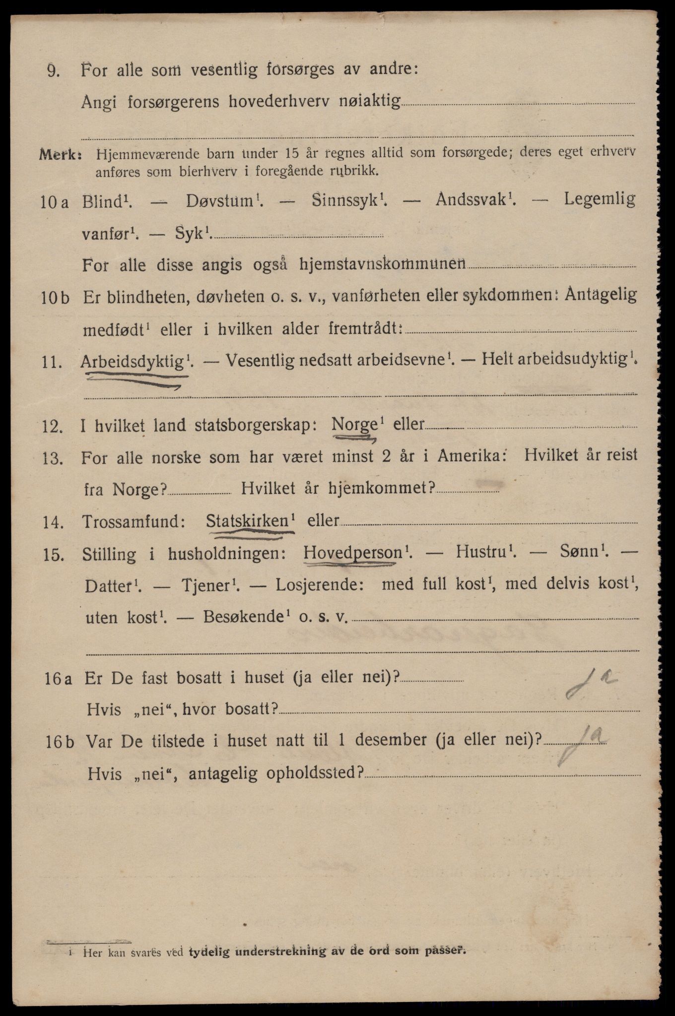 SAT, 1920 census for Trondheim, 1920, p. 106491