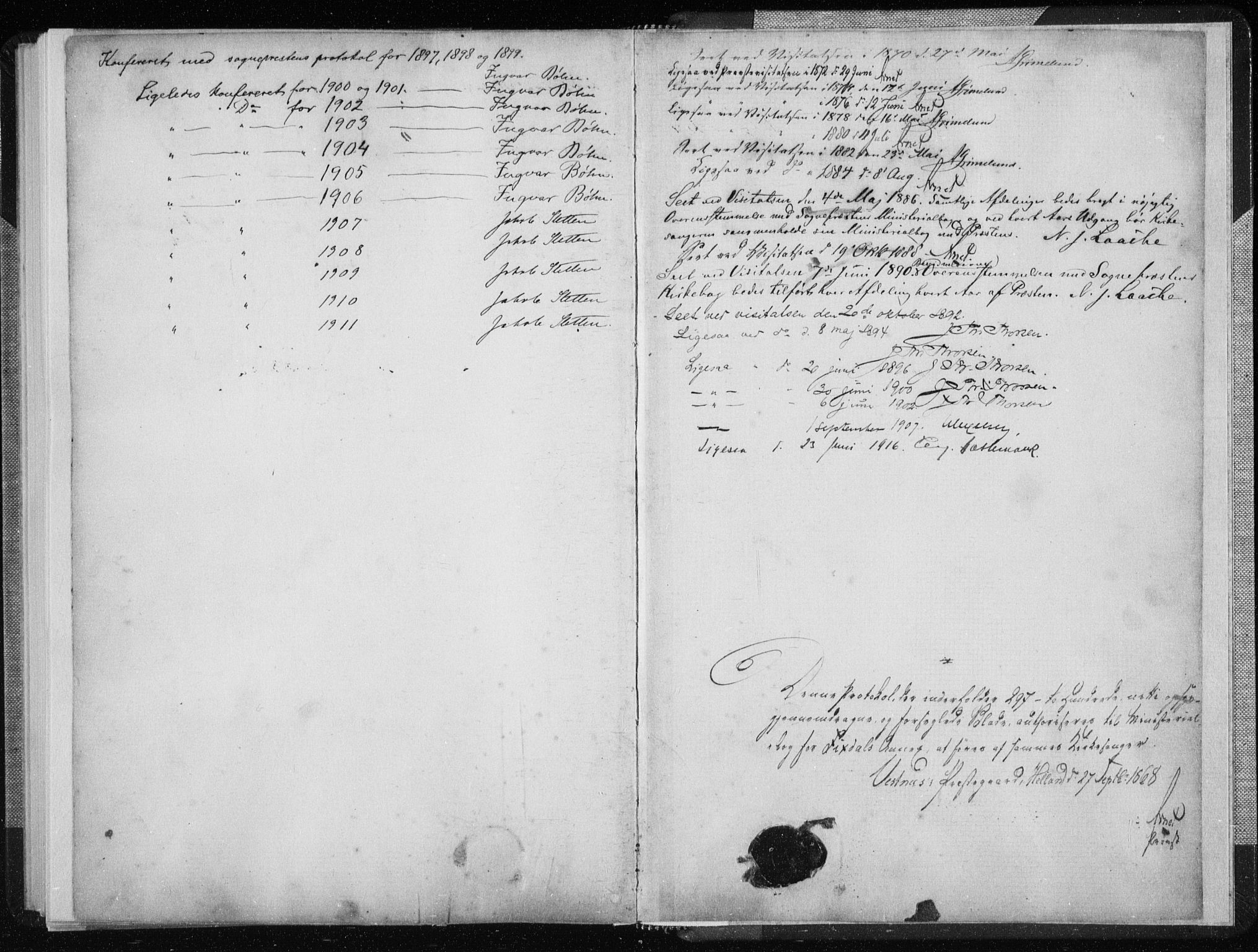 Ministerialprotokoller, klokkerbøker og fødselsregistre - Møre og Romsdal, SAT/A-1454/540/L0541: Parish register (copy) no. 540C01, 1867-1920