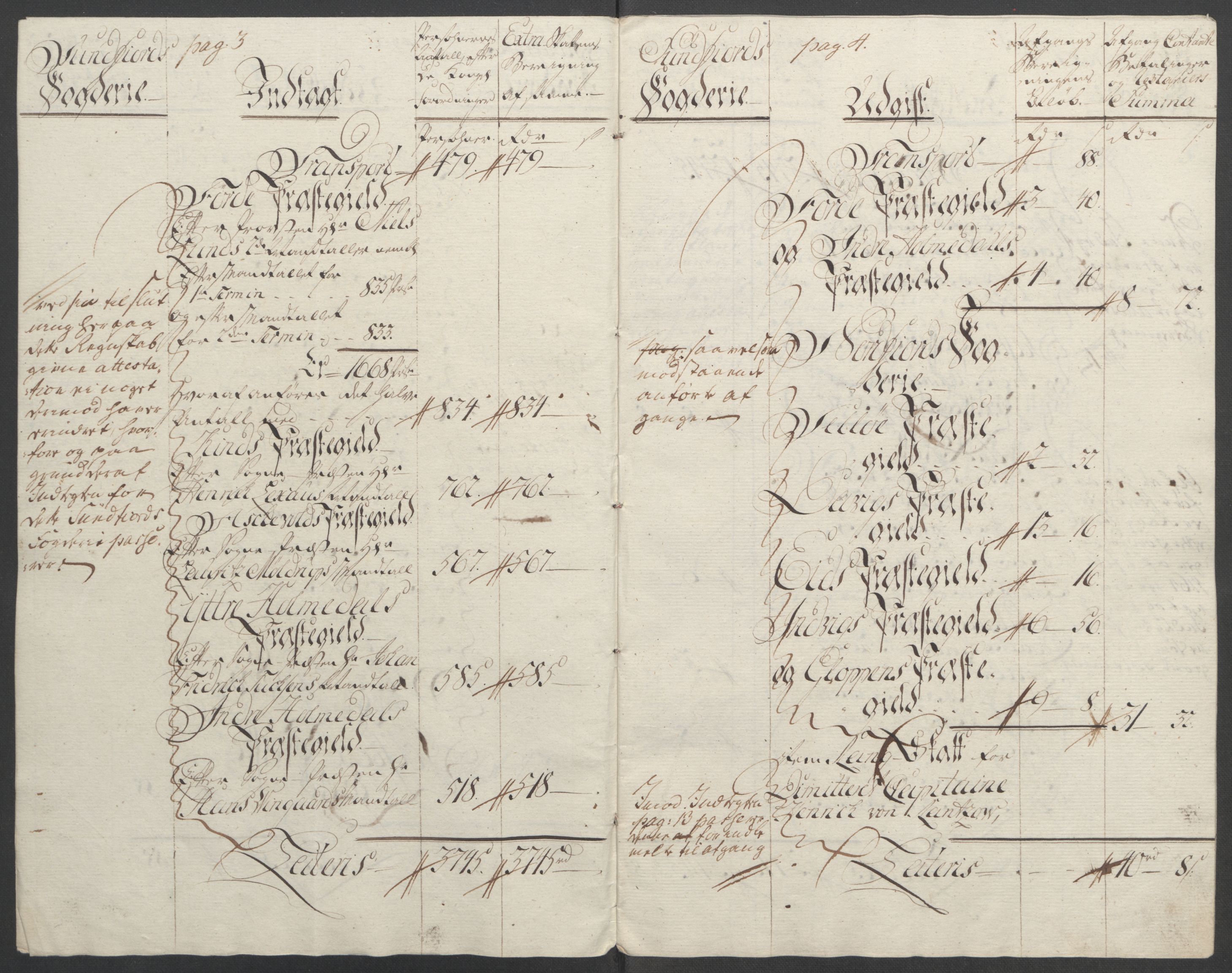 Rentekammeret inntil 1814, Reviderte regnskaper, Fogderegnskap, AV/RA-EA-4092/R53/L3550: Ekstraskatten Sunn- og Nordfjord, 1762-1771, p. 293