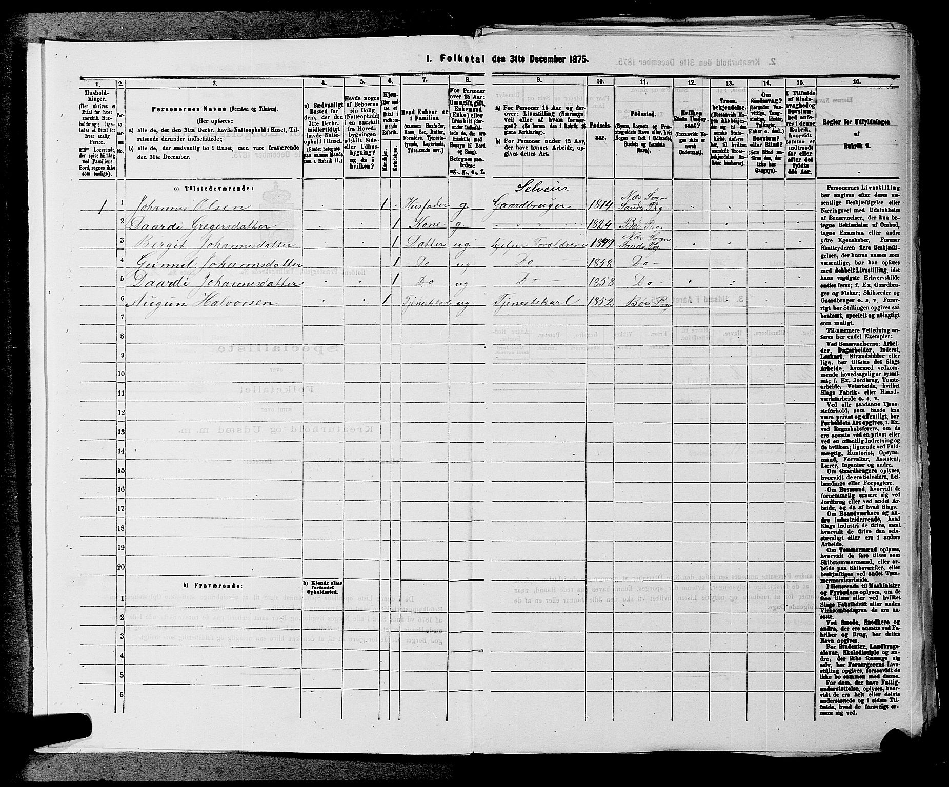 SAKO, 1875 census for 0819P Holla, 1875, p. 136