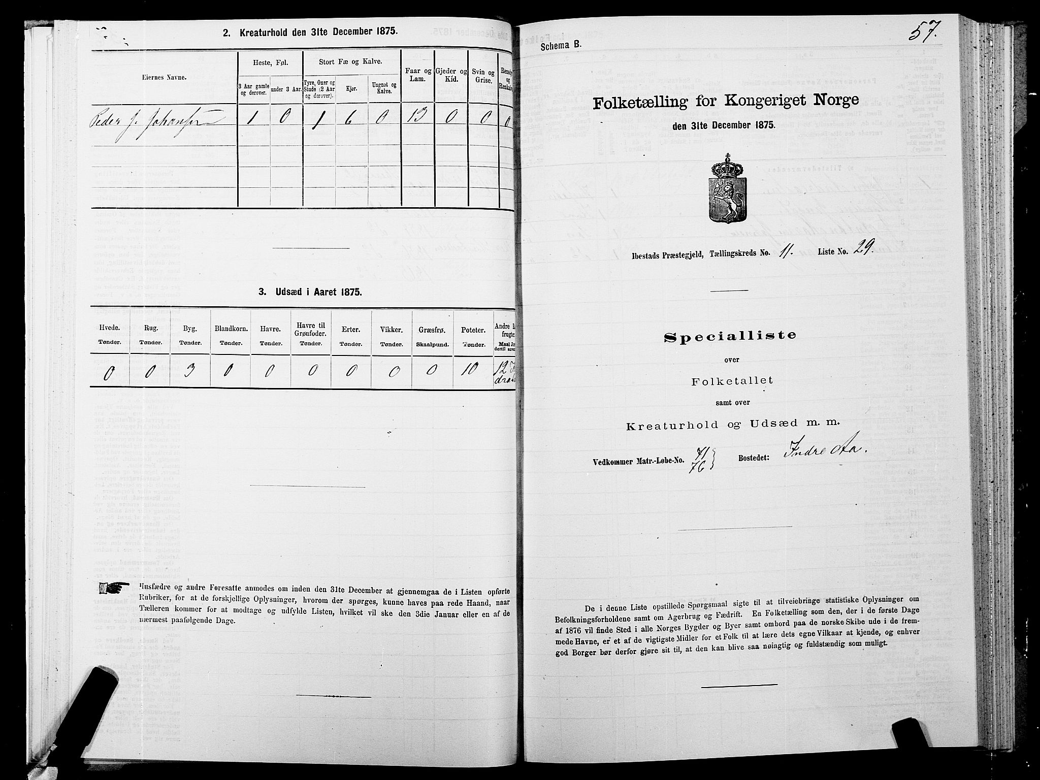 SATØ, 1875 census for 1917P Ibestad, 1875, p. 8057