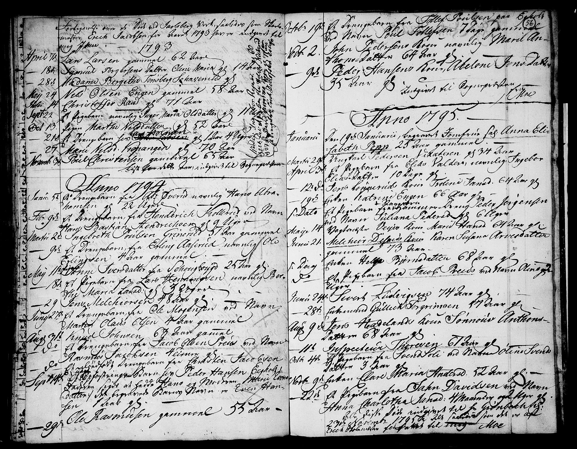 Skoger kirkebøker, SAKO/A-59/G/Gb/L0002: Parish register (copy) no. II 2, 1753-1795, p. 56