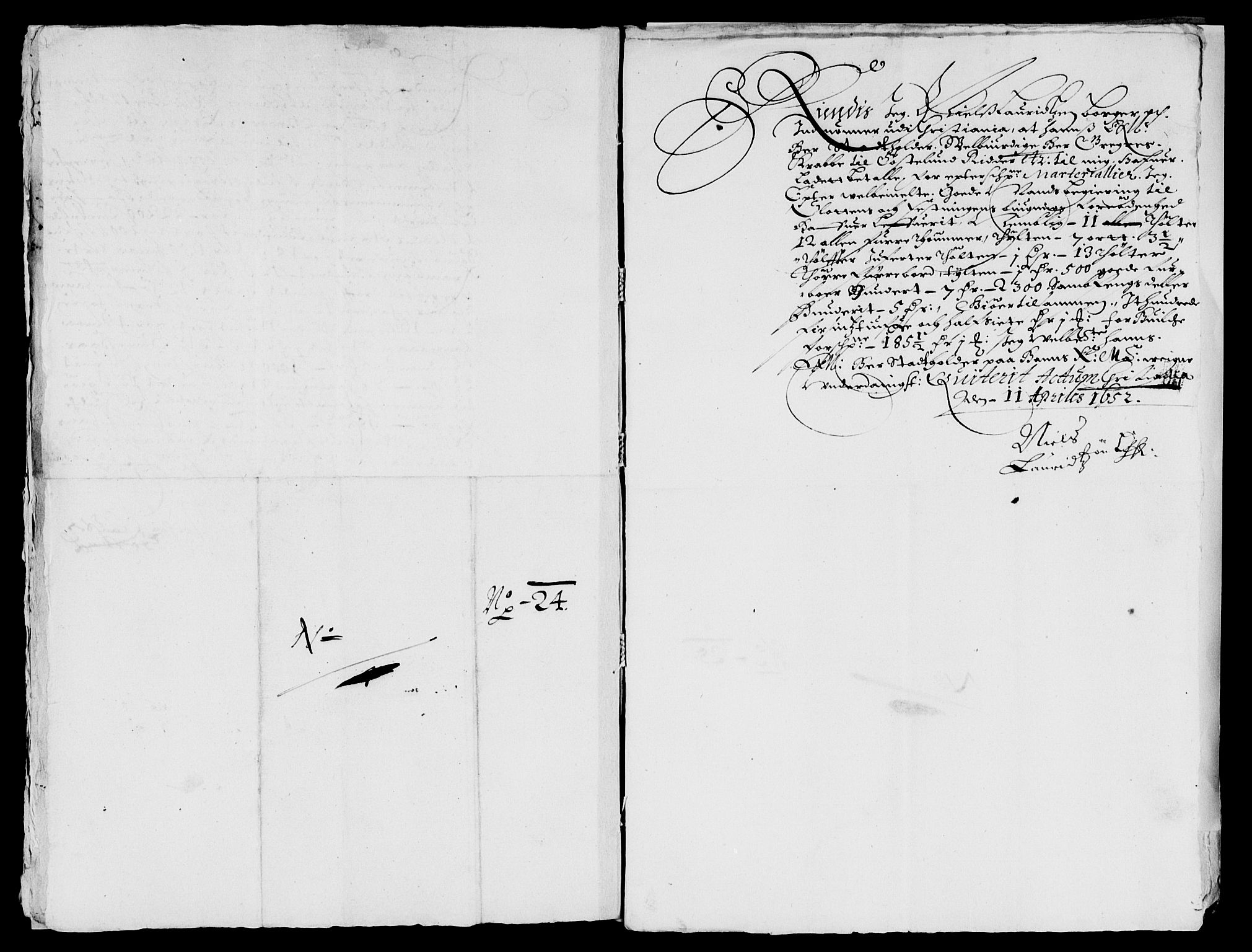 Rentekammeret inntil 1814, Reviderte regnskaper, Lensregnskaper, AV/RA-EA-5023/R/Rb/Rba/L0206: Akershus len, 1651-1652