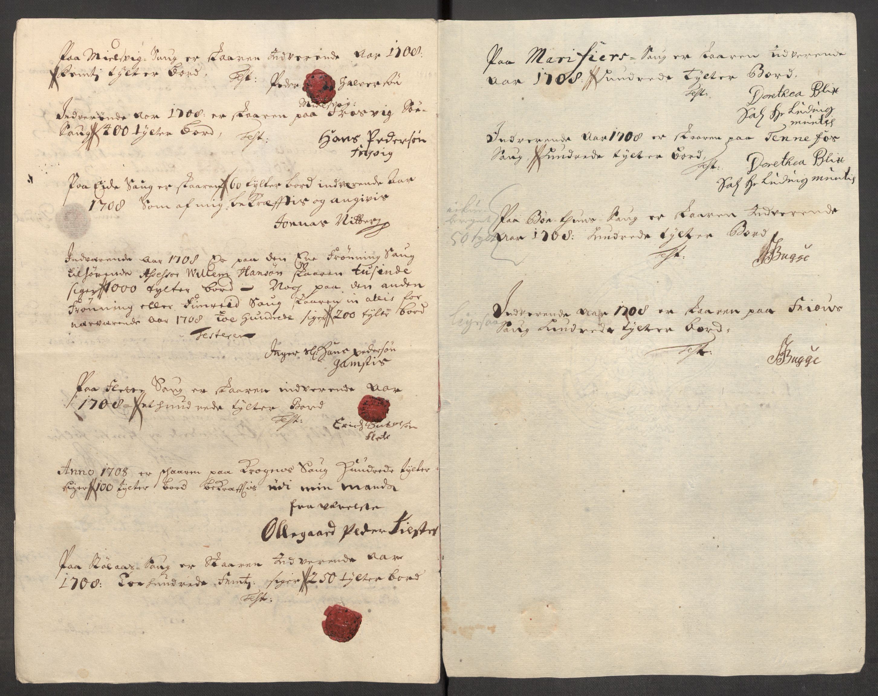 Rentekammeret inntil 1814, Reviderte regnskaper, Fogderegnskap, AV/RA-EA-4092/R52/L3315: Fogderegnskap Sogn, 1708, p. 139