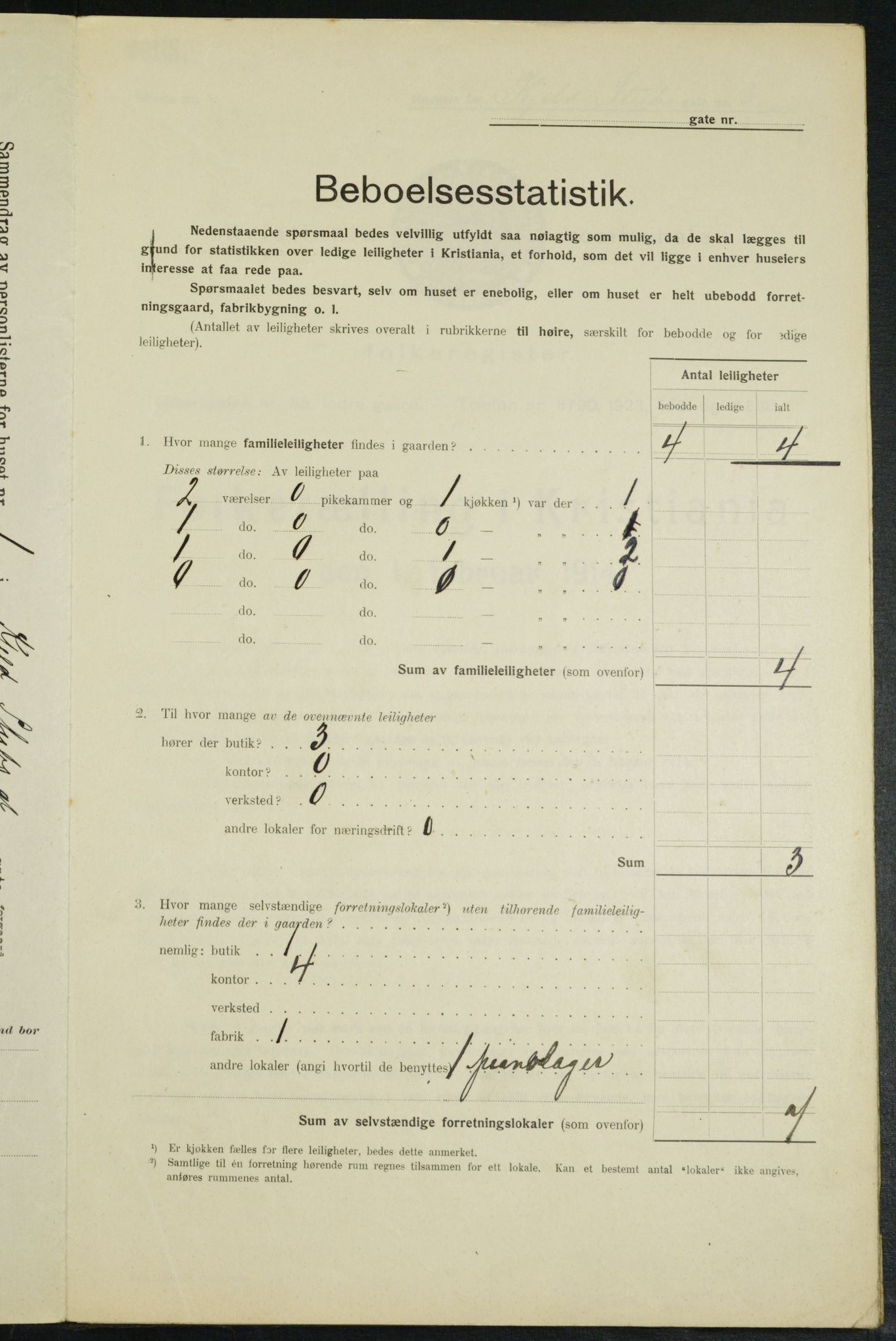 OBA, Municipal Census 1914 for Kristiania, 1914, p. 51429