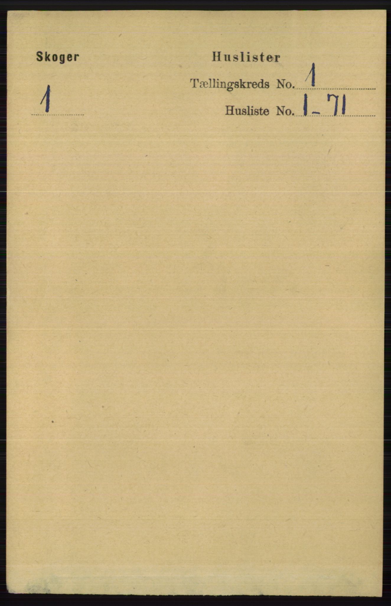 RA, 1891 census for 0712 Skoger, 1891, p. 21