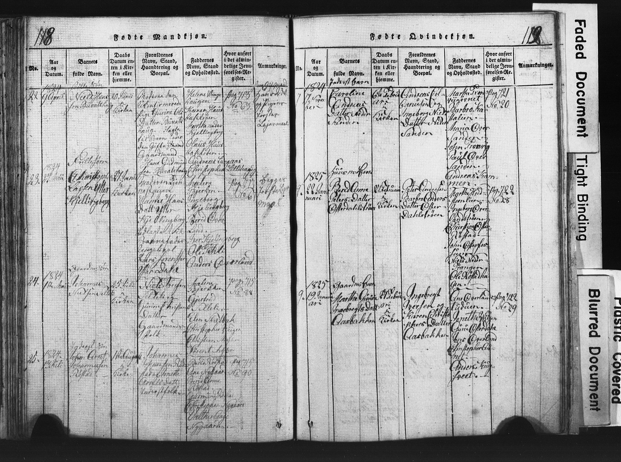 Ministerialprotokoller, klokkerbøker og fødselsregistre - Nord-Trøndelag, SAT/A-1458/701/L0017: Parish register (copy) no. 701C01, 1817-1825, p. 118-119