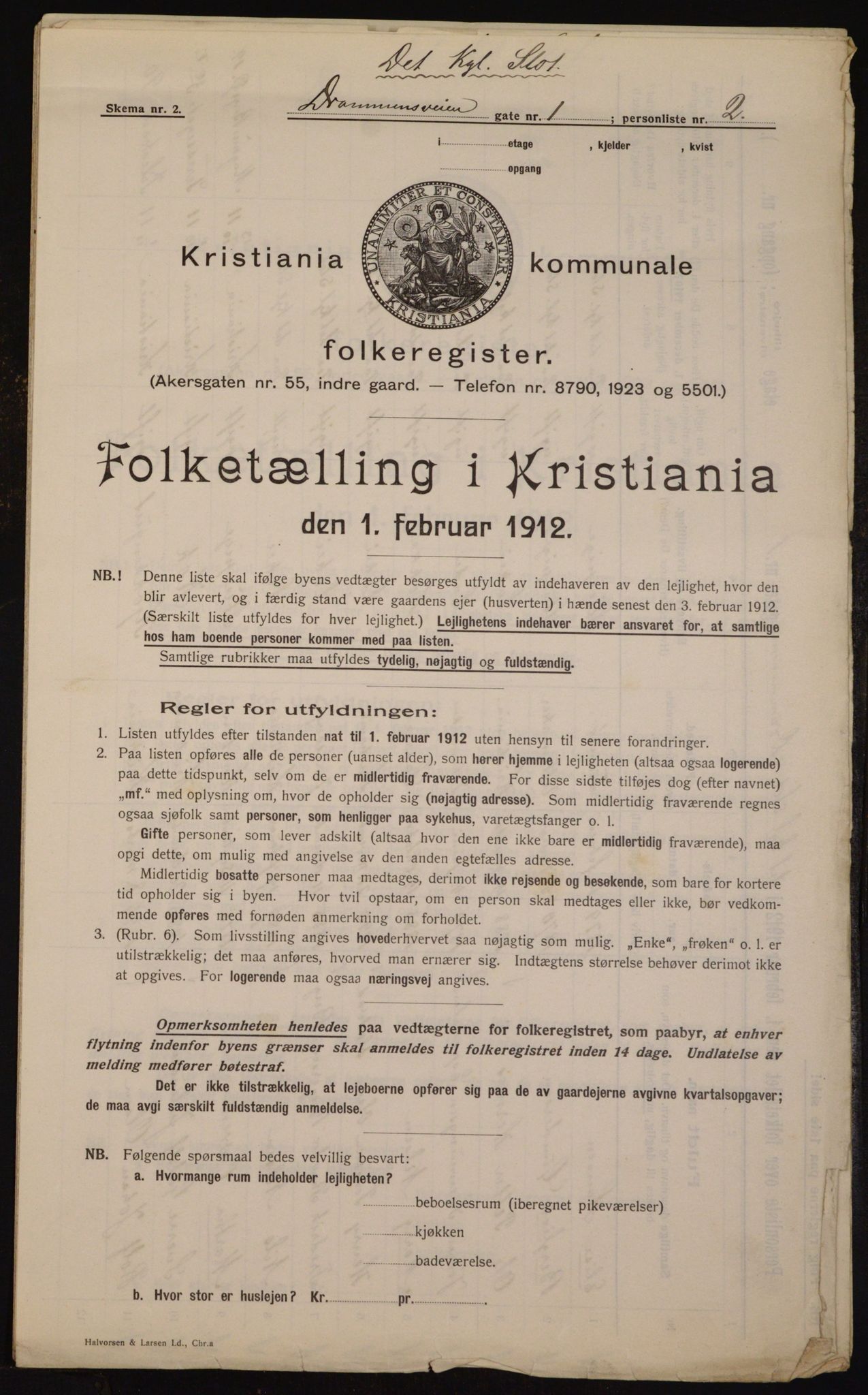 OBA, Municipal Census 1912 for Kristiania, 1912, p. 16146