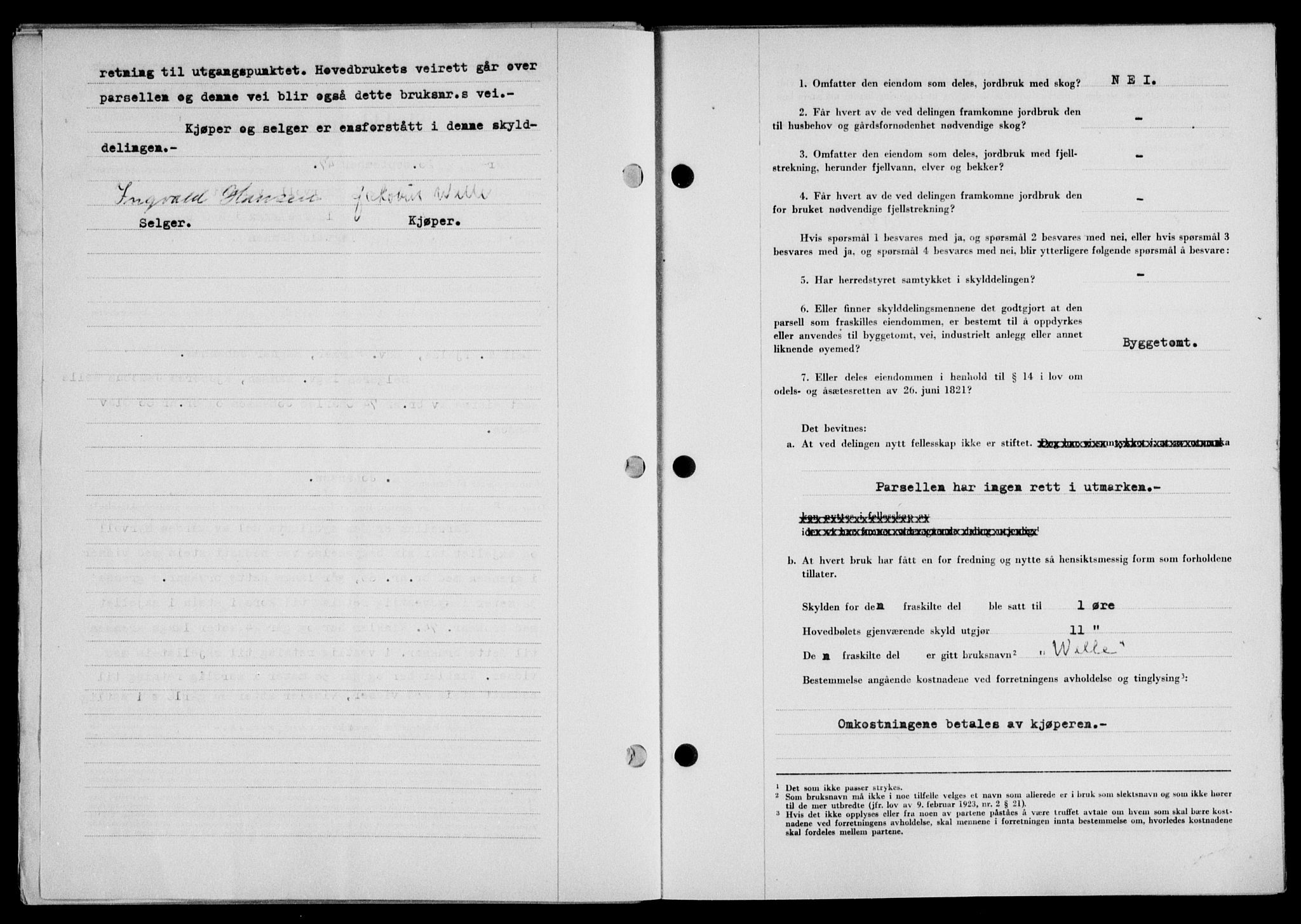 Lofoten sorenskriveri, SAT/A-0017/1/2/2C/L0017a: Mortgage book no. 17a, 1947-1948, Diary no: : 1695/1947