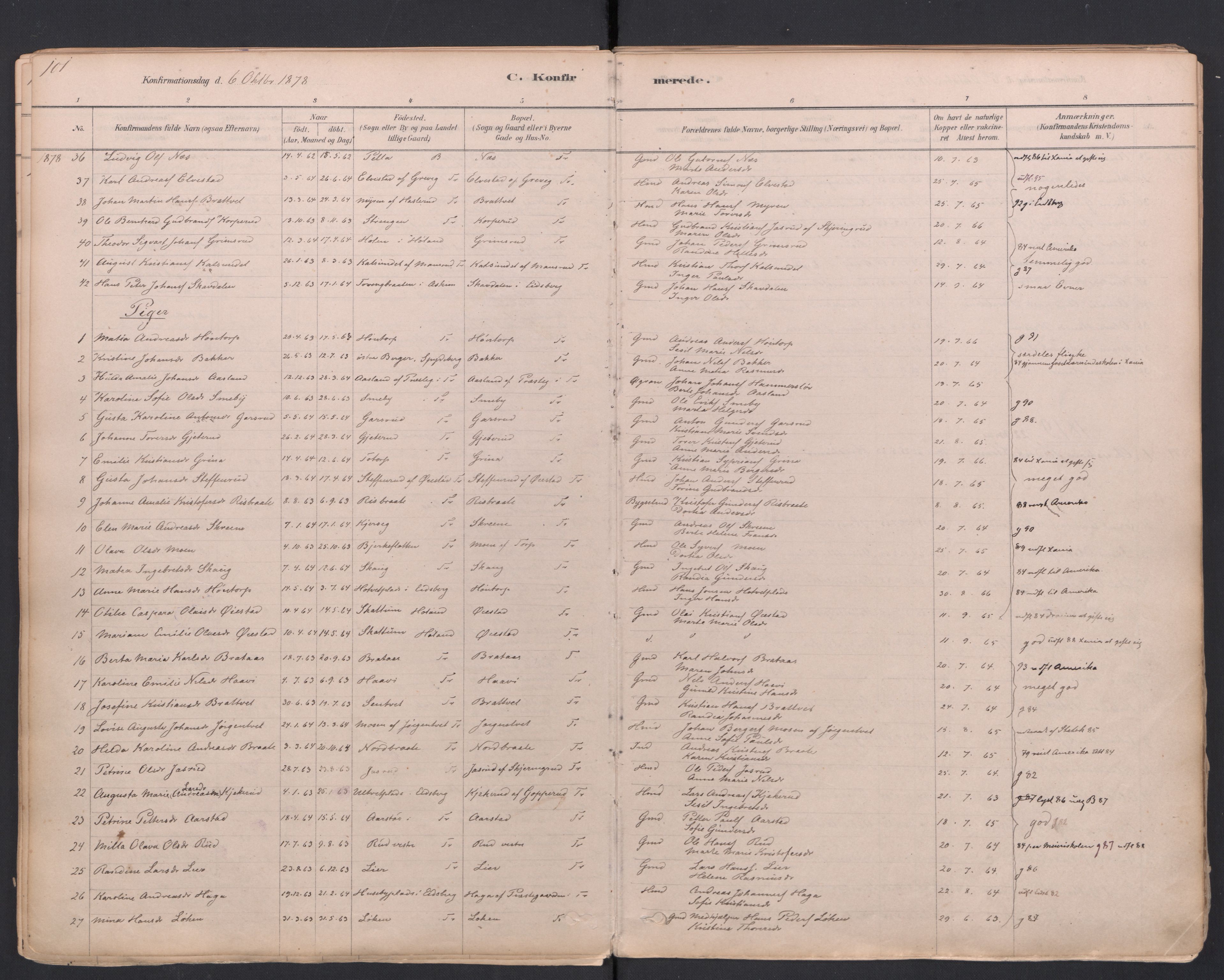 Trøgstad prestekontor Kirkebøker, SAO/A-10925/F/Fa/L0010: Parish register (official) no. I 10, 1878-1898, p. 101