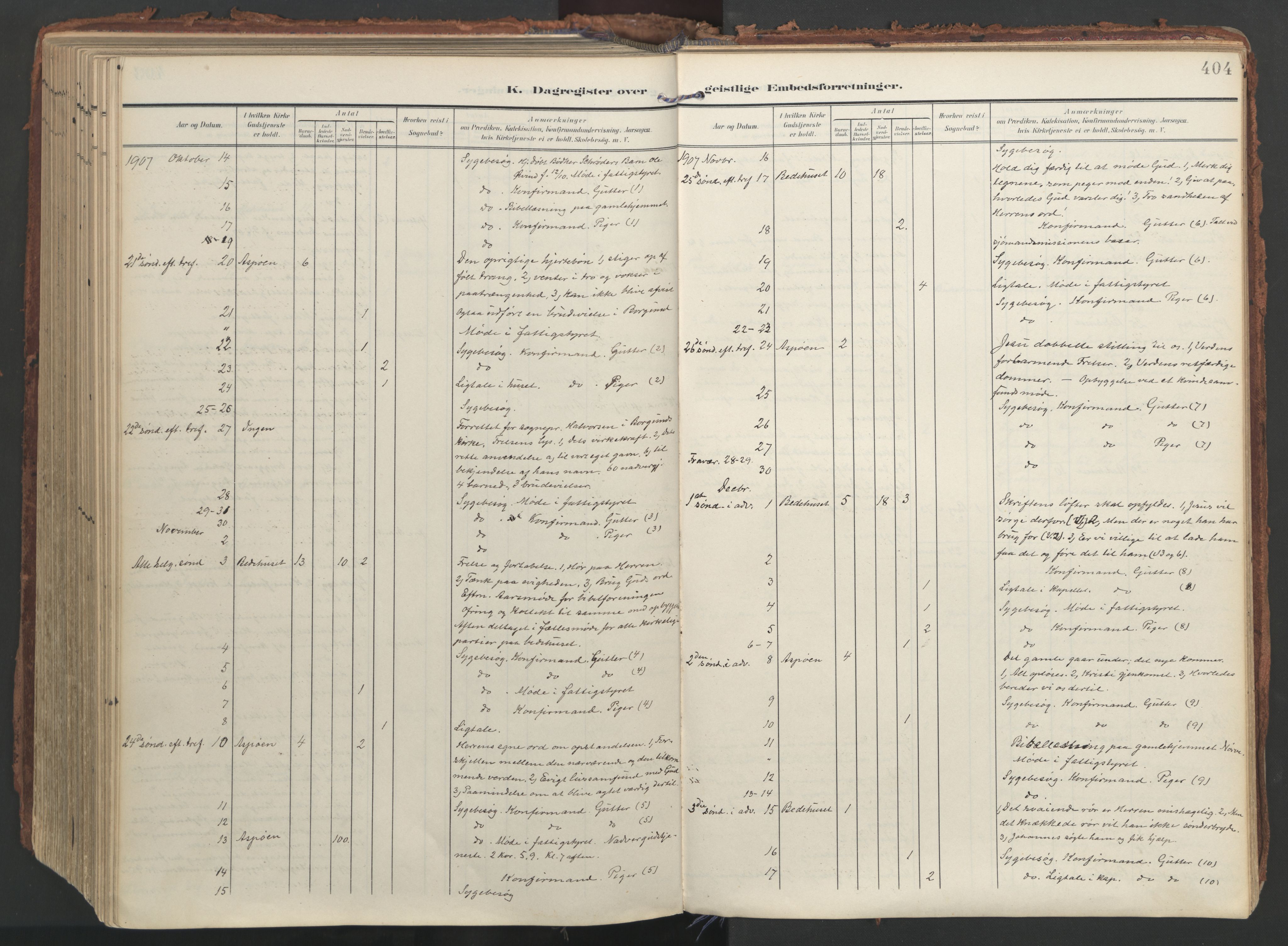 Ministerialprotokoller, klokkerbøker og fødselsregistre - Møre og Romsdal, AV/SAT-A-1454/529/L0459: Parish register (official) no. 529A09, 1904-1917, p. 404