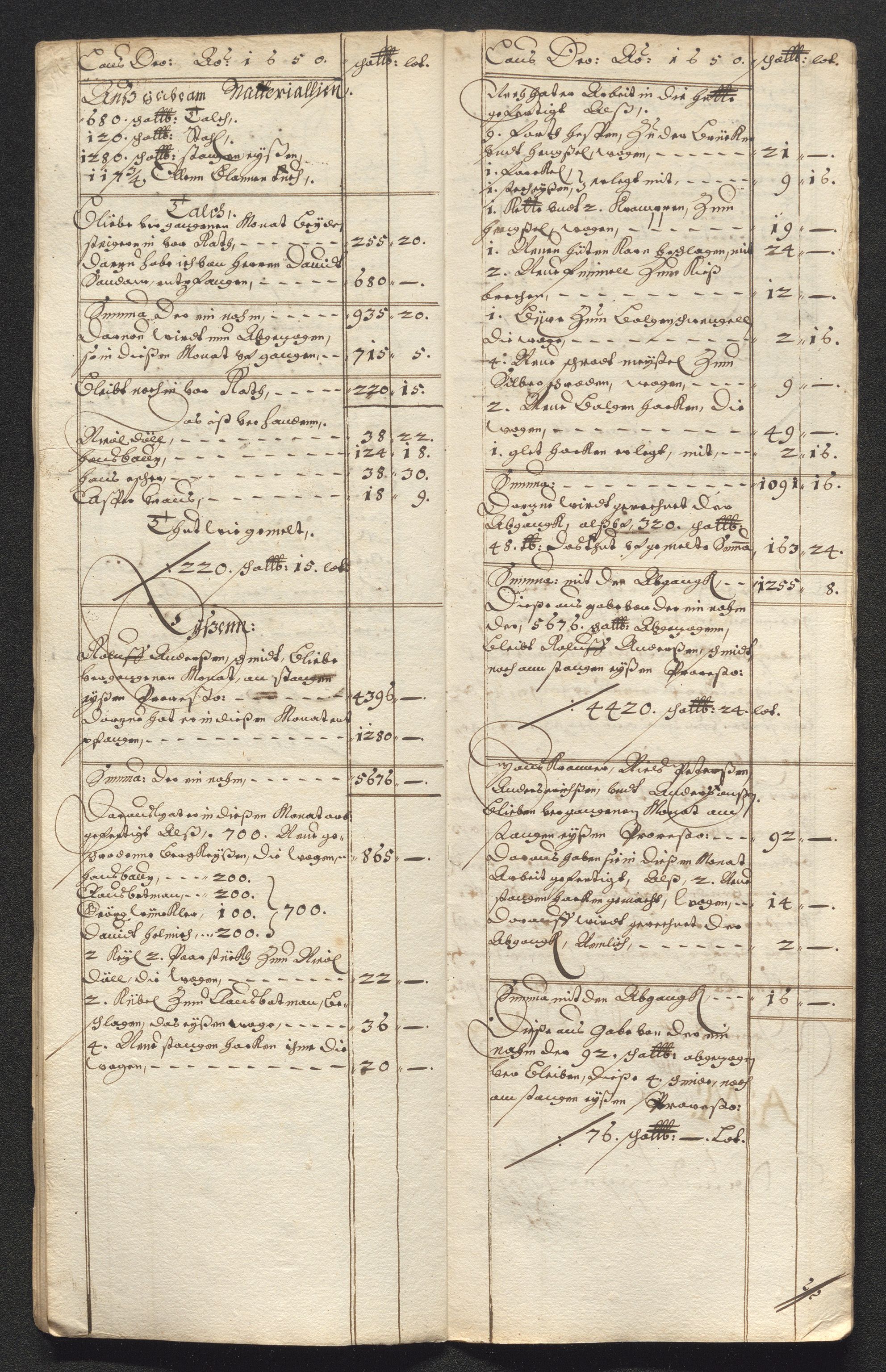 Kongsberg Sølvverk 1623-1816, AV/SAKO-EA-3135/001/D/Dc/Dcd/L0024: Utgiftsregnskap for gruver m.m. , 1650, p. 122