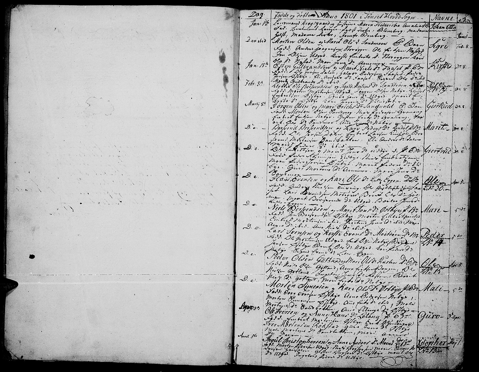 Tynset prestekontor, SAH/PREST-058/H/Ha/Haa/L0015: Parish register (official) no. 15, 1801-1814, p. 2