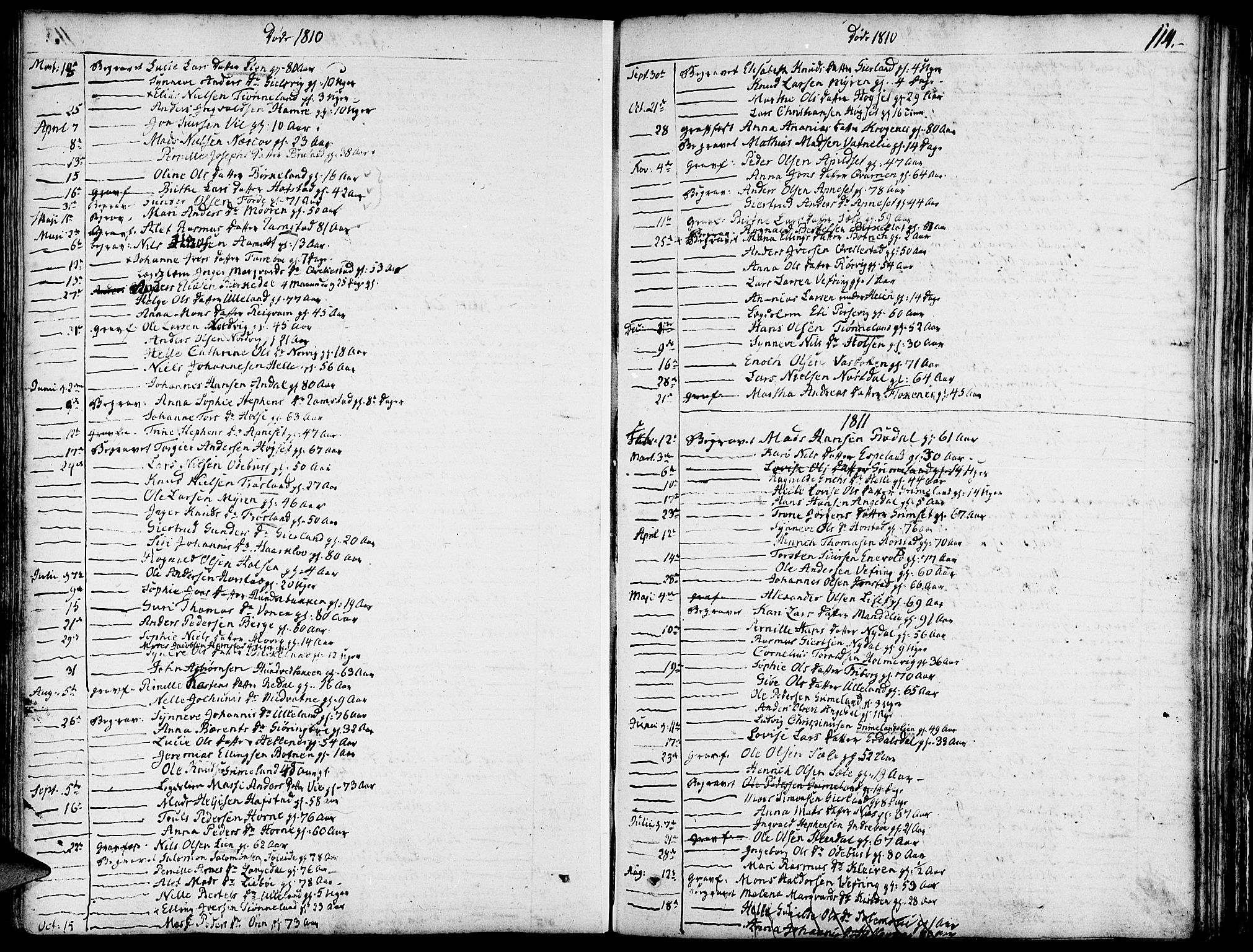 Førde sokneprestembete, SAB/A-79901/H/Haa/Haaa/L0005: Parish register (official) no. A 5, 1803-1821, p. 114