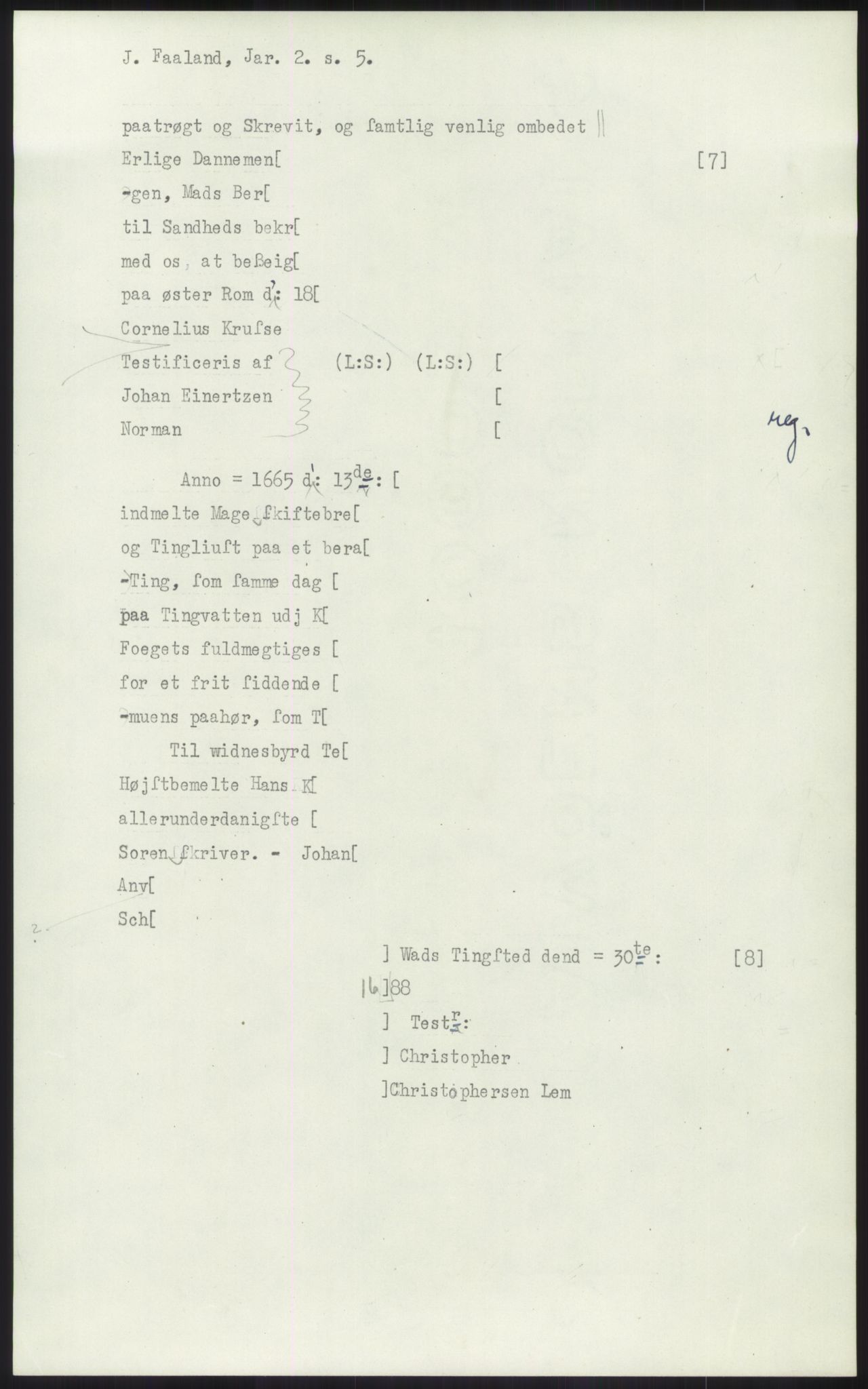 Samlinger til kildeutgivelse, Diplomavskriftsamlingen, AV/RA-EA-4053/H/Ha, p. 1075