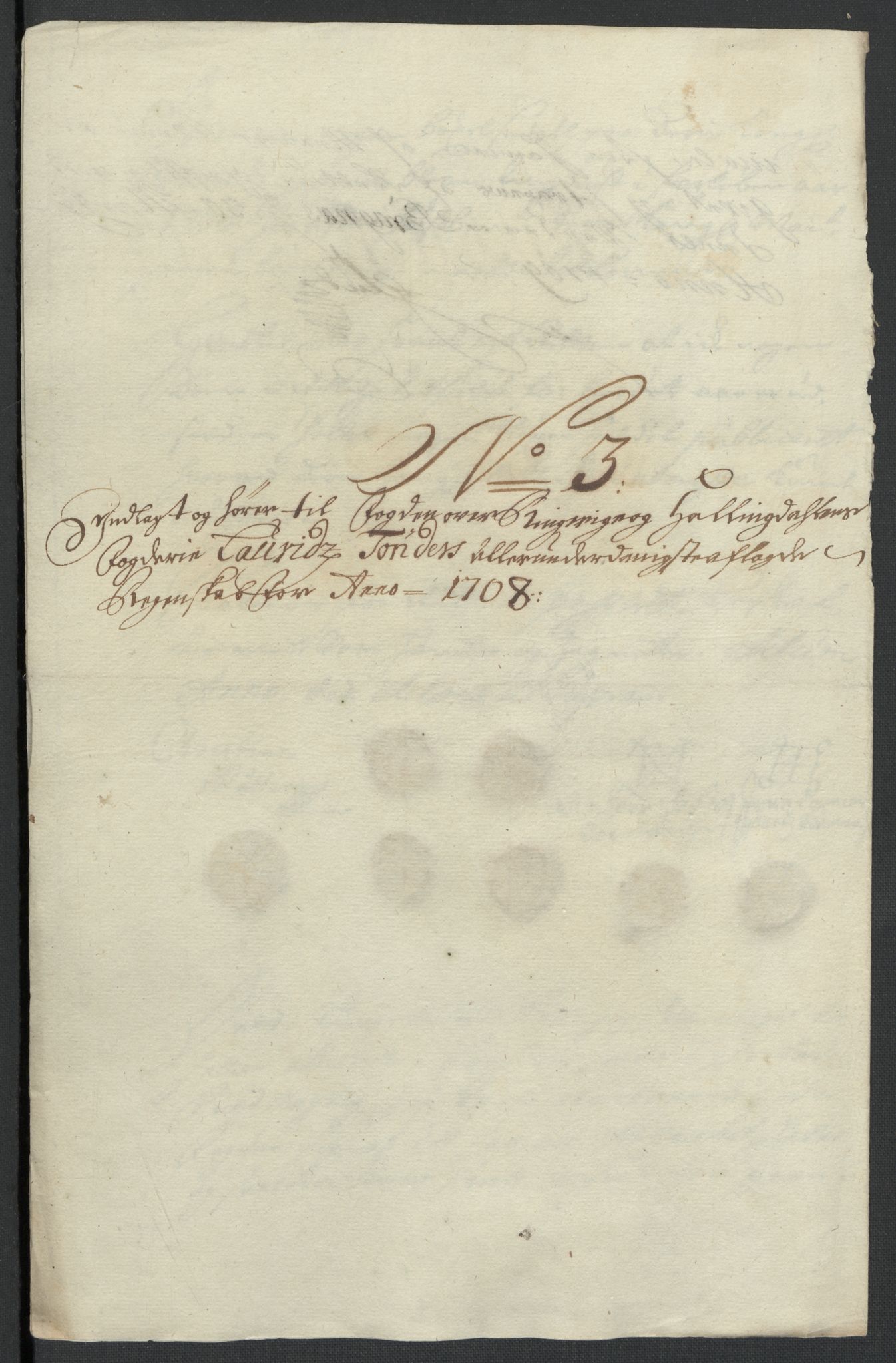 Rentekammeret inntil 1814, Reviderte regnskaper, Fogderegnskap, AV/RA-EA-4092/R22/L1467: Fogderegnskap Ringerike, Hallingdal og Buskerud, 1708, p. 127