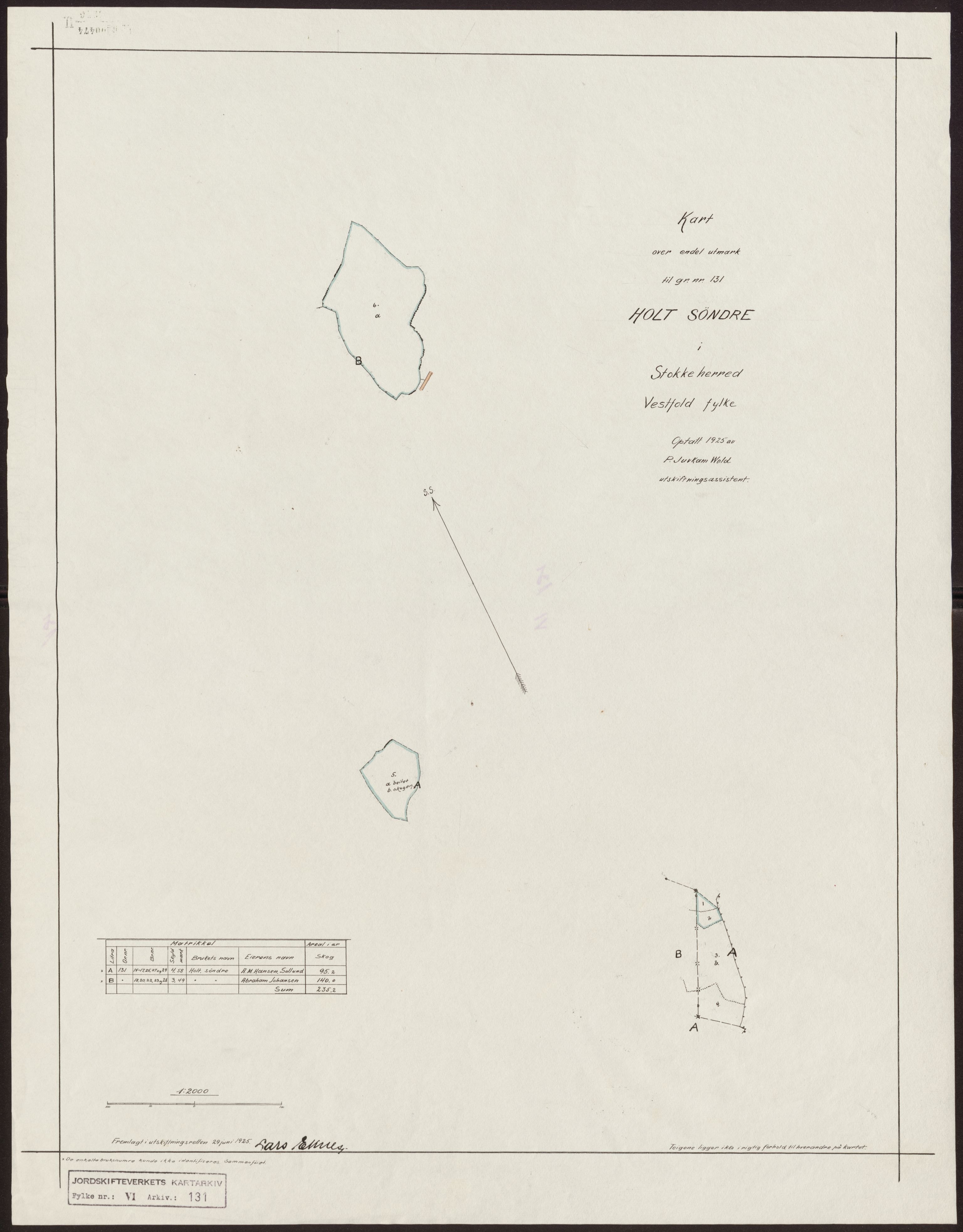 Jordskifteverkets kartarkiv, AV/RA-S-3929/T, 1859-1988, p. 154