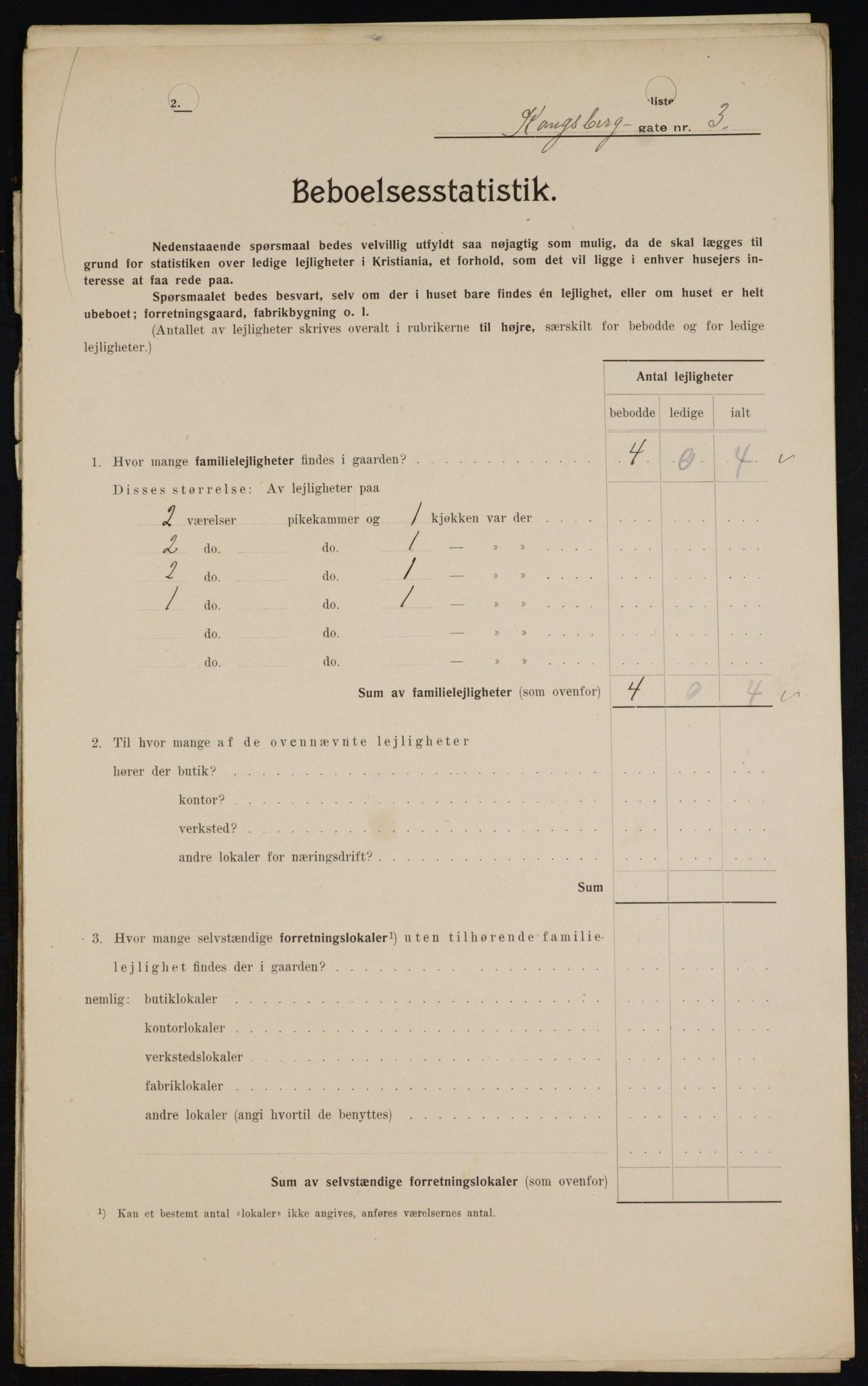 OBA, Municipal Census 1909 for Kristiania, 1909, p. 48348