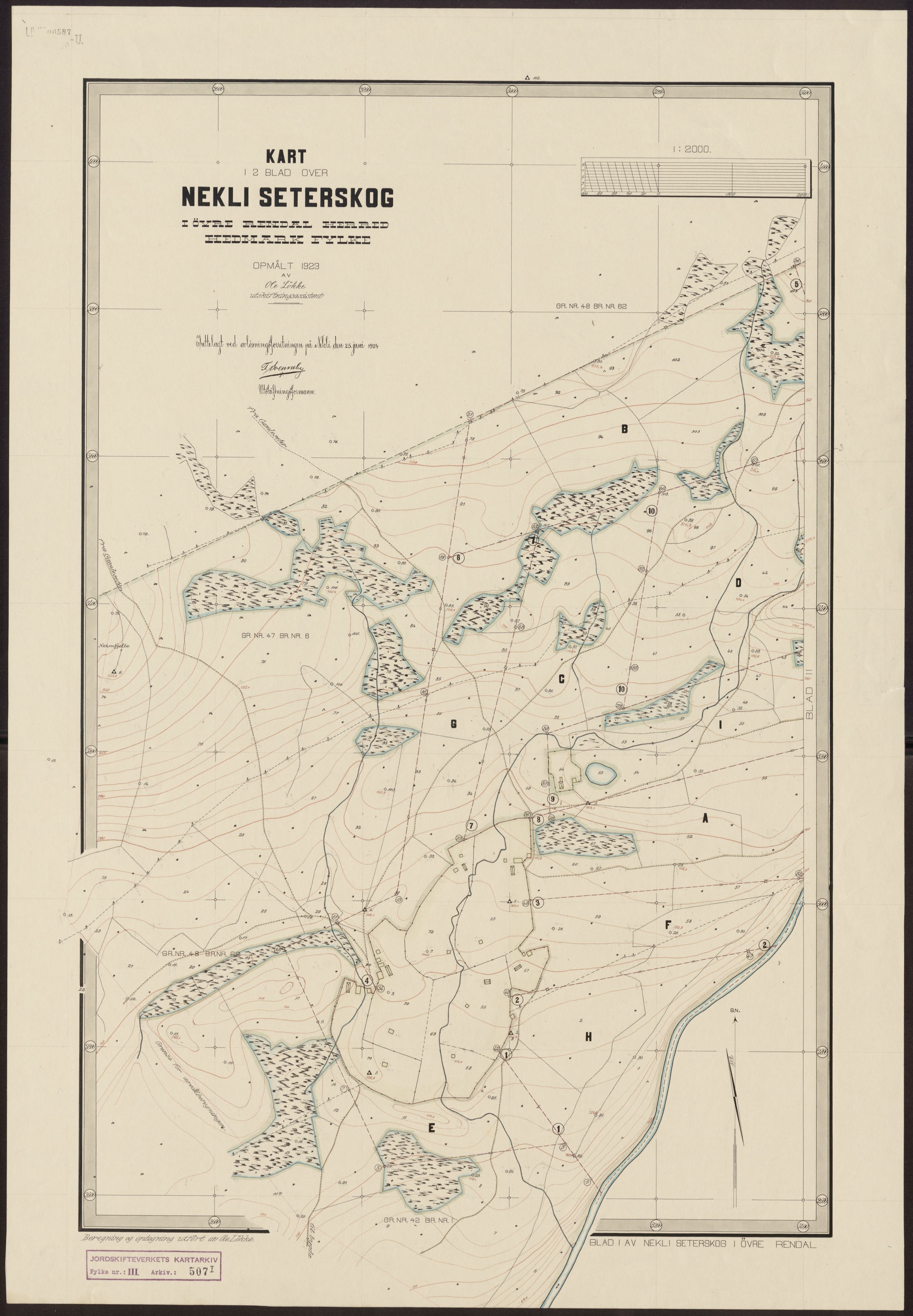 Jordskifteverkets kartarkiv, AV/RA-S-3929/T, 1859-1988, p. 830