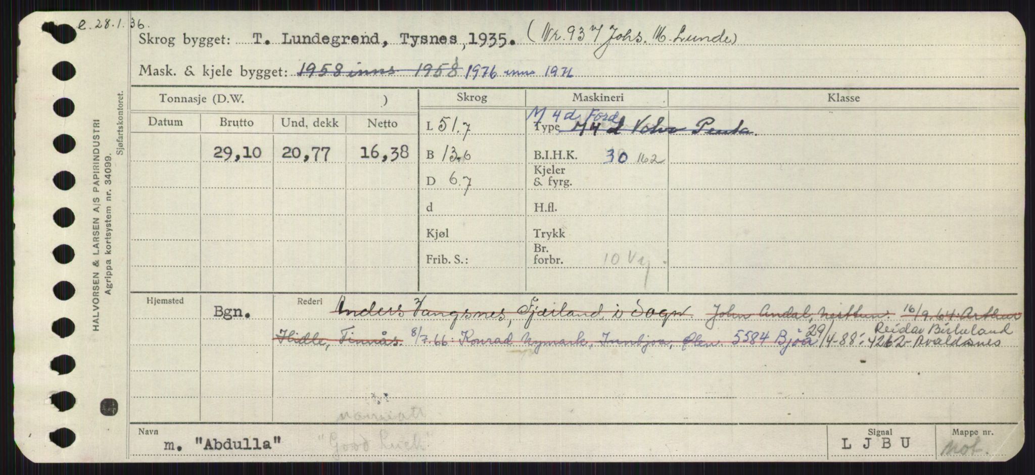 Sjøfartsdirektoratet med forløpere, Skipsmålingen, AV/RA-S-1627/H/Ha/L0001/0001: Fartøy, A-Eig / Fartøy A-Bjøn, p. 7