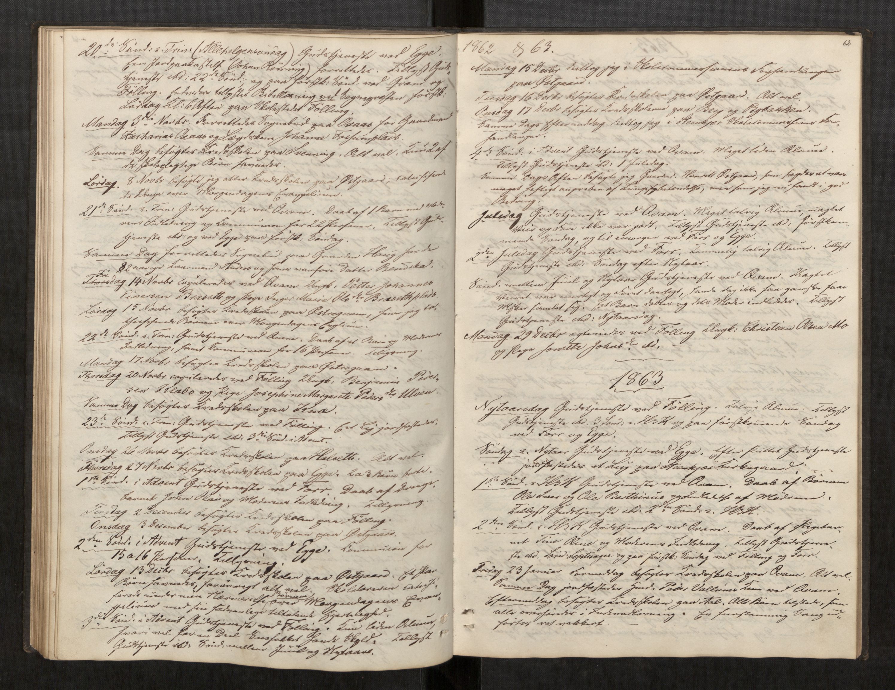 Stod sokneprestkontor, SAT/A-1164/2/I/I1/I1d/L0002: Curate's parish register no. 2, 1850-1869, p. 62