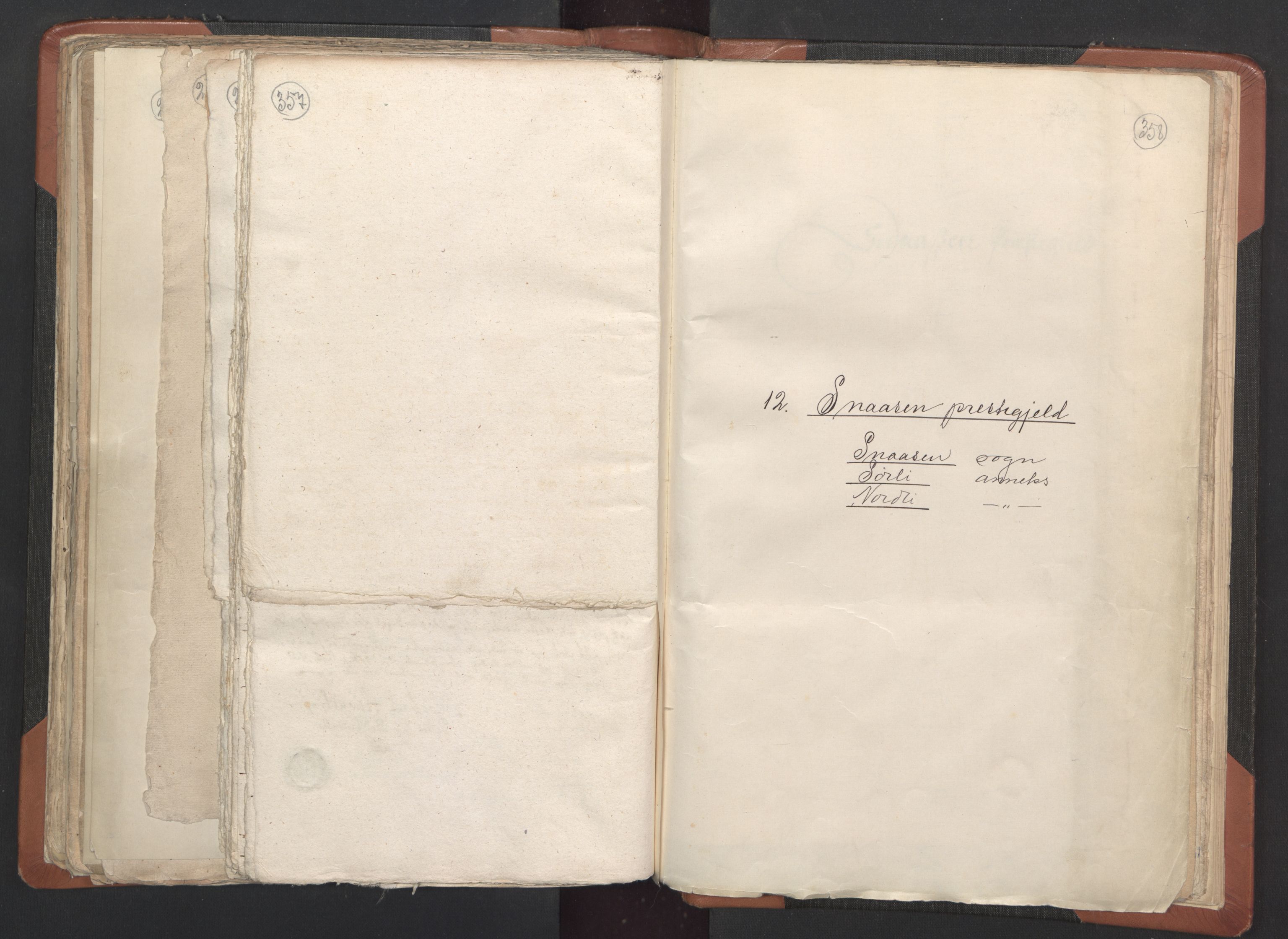 RA, Vicar's Census 1664-1666, no. 33: Innherad deanery, 1664-1666, p. 357-358