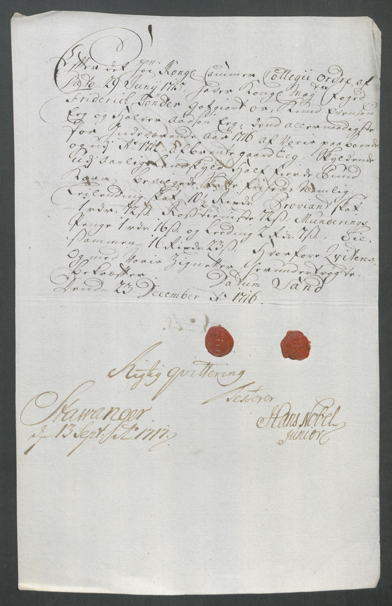 Rentekammeret inntil 1814, Reviderte regnskaper, Fogderegnskap, AV/RA-EA-4092/R47/L2869: Fogderegnskap Ryfylke, 1716, p. 347