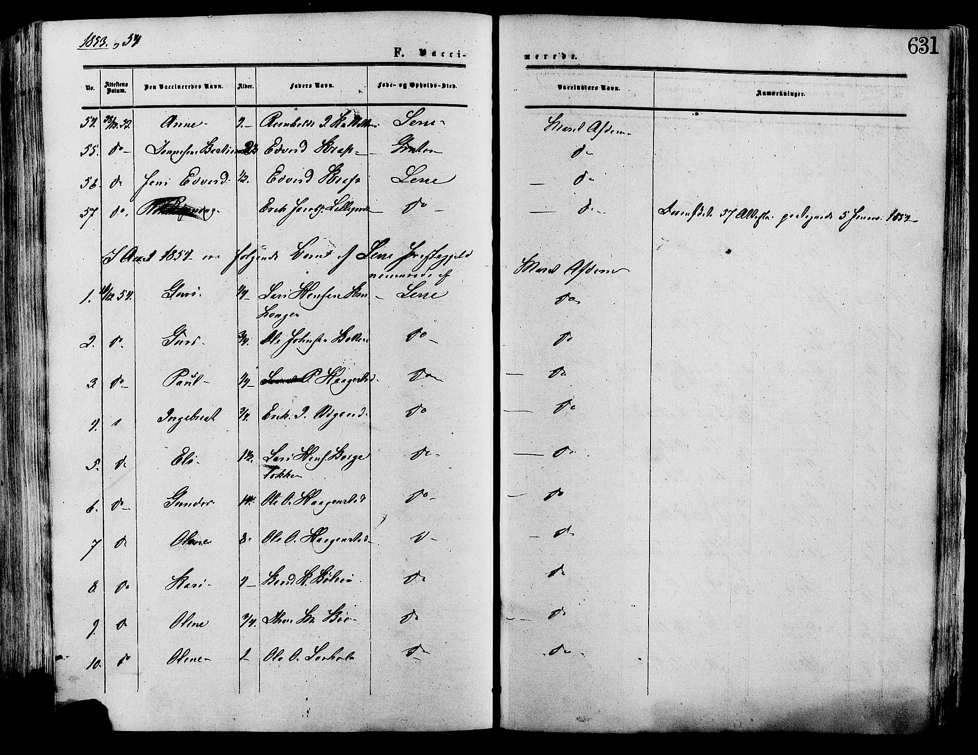 Lesja prestekontor, SAH/PREST-068/H/Ha/Haa/L0008: Parish register (official) no. 8, 1854-1880, p. 631