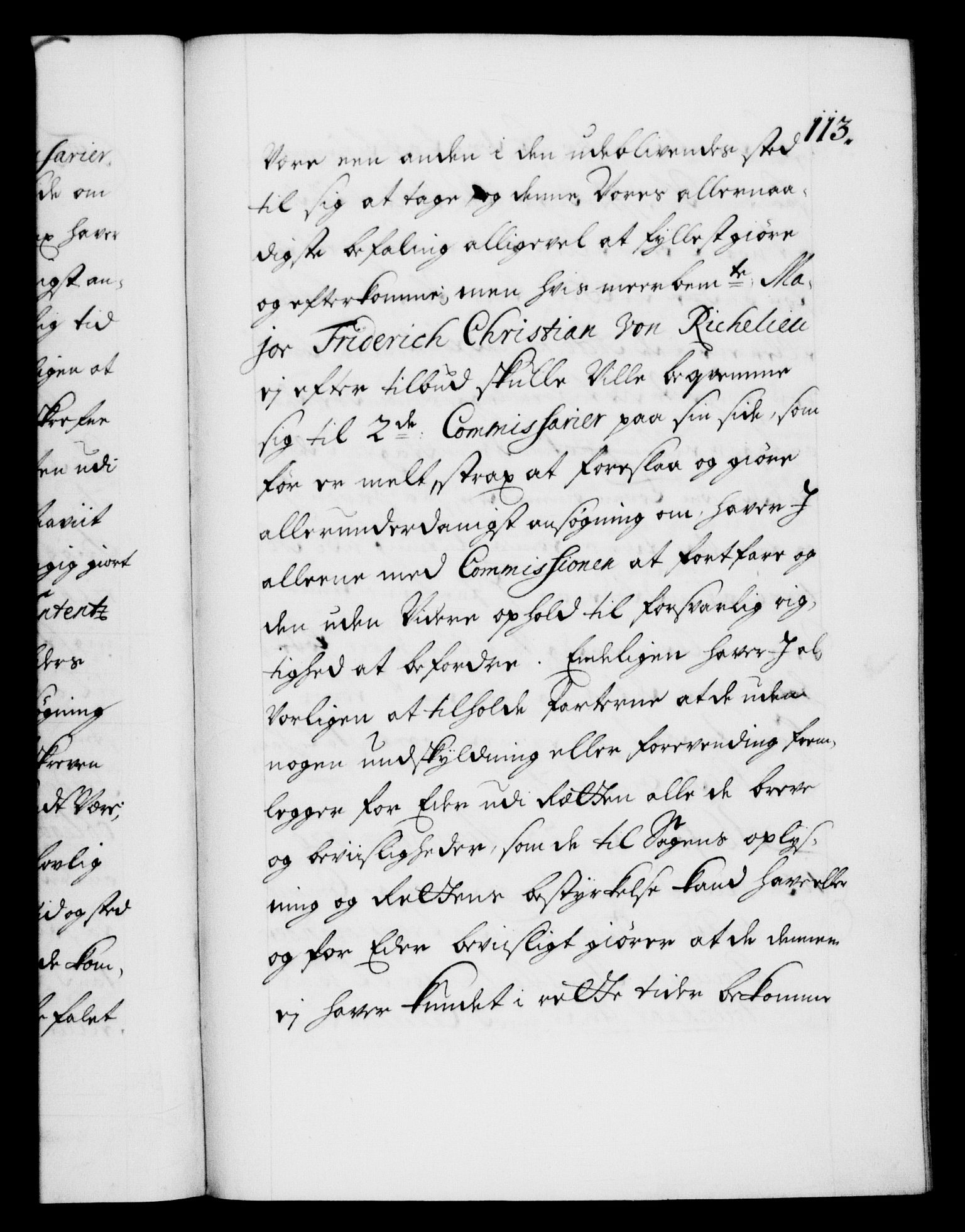 Danske Kanselli 1572-1799, AV/RA-EA-3023/F/Fc/Fca/Fcab/L0021: Norske tegnelser, 1719-1721, p. 113a